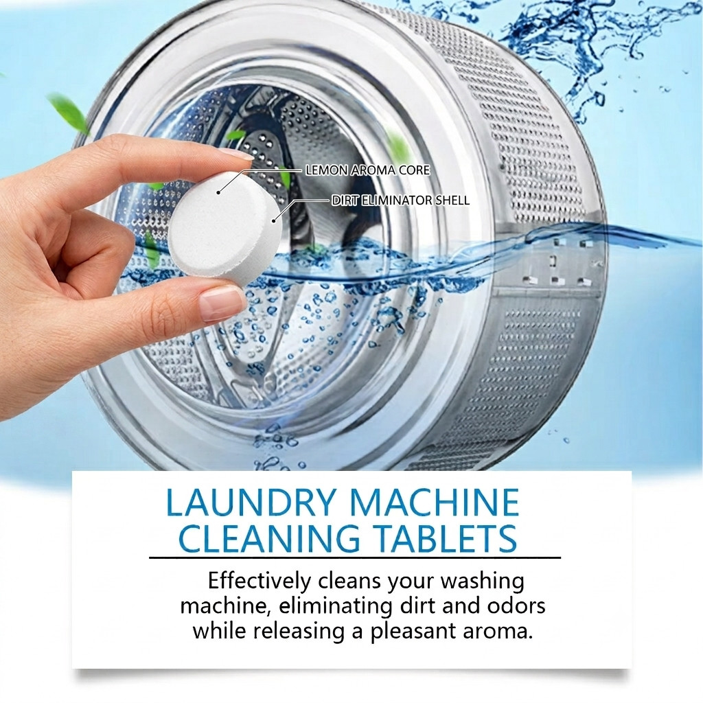 Uproot Clean Washing Machine Cleaner Tablets – 12 Pack for a 12 Month Supply. Fo