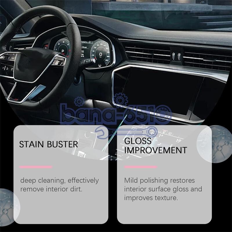 1-3Pack Car Interior Cleaner, 2026 New Polishing Cleaner for Interior Detailing