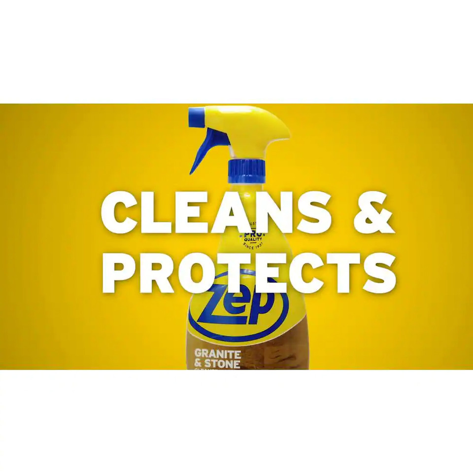 ZEP Granite and Stone Countertop Polish Cleaner and Protectant 32 Oz.