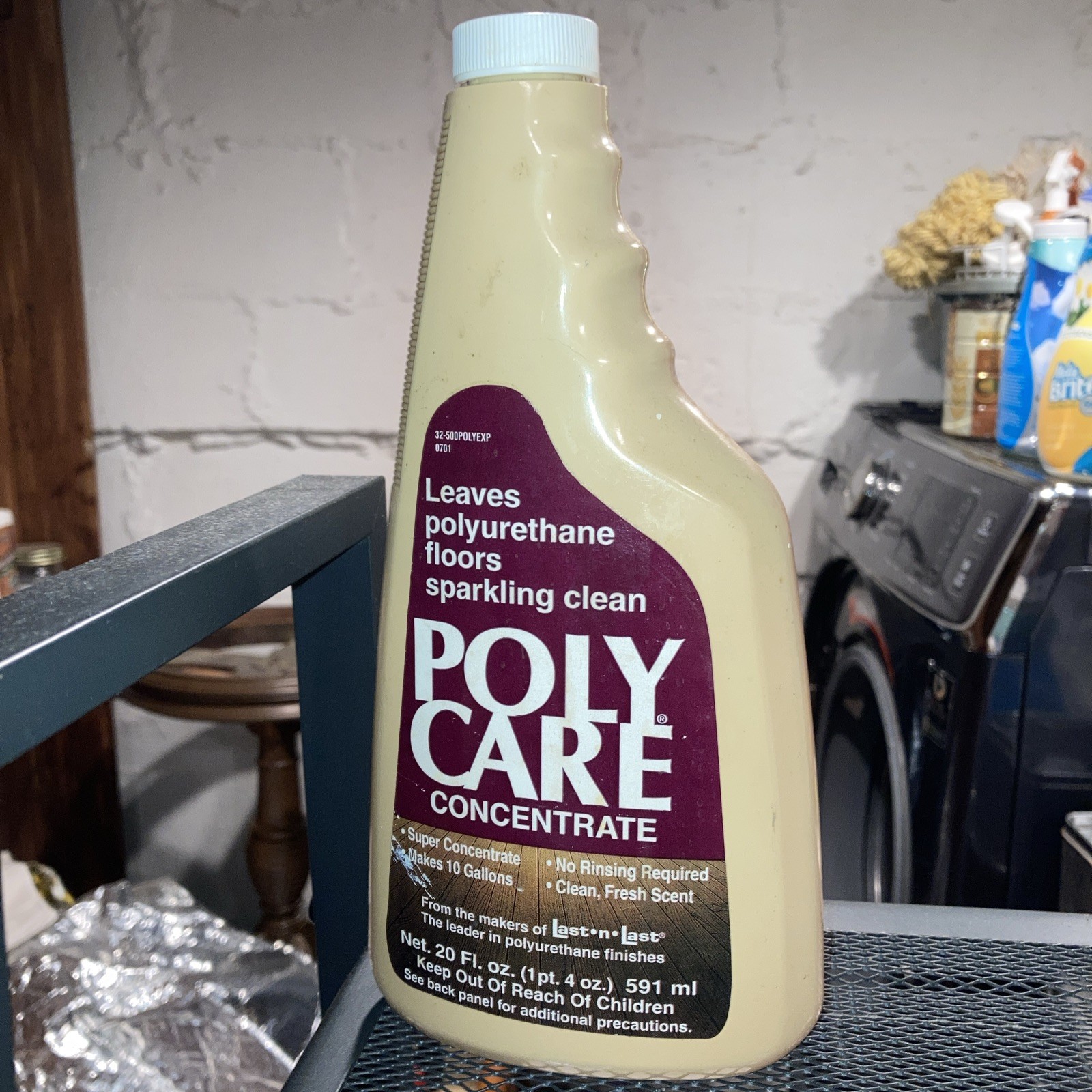 VTG PolyCare Concentrate No Rinse Polyurethane Cleaner 20 Oz 75% full NICE RARE