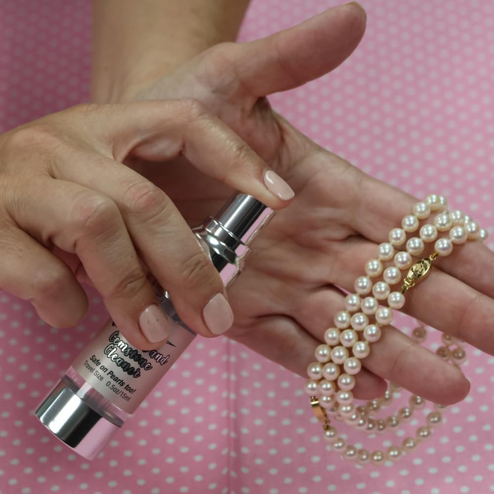 Diamond and Gemstone Cleaner Spray – 0.5oz USA-Made Travel-Sized Spray Bottle…