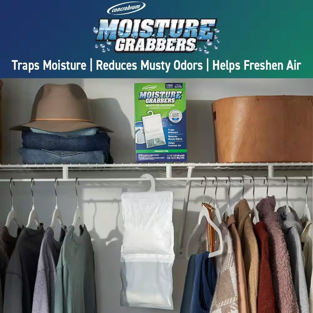 17.5 Oz. Moisture Grabbers Humidity Absorbing Fragrance Free Pouch Mold & Mildew