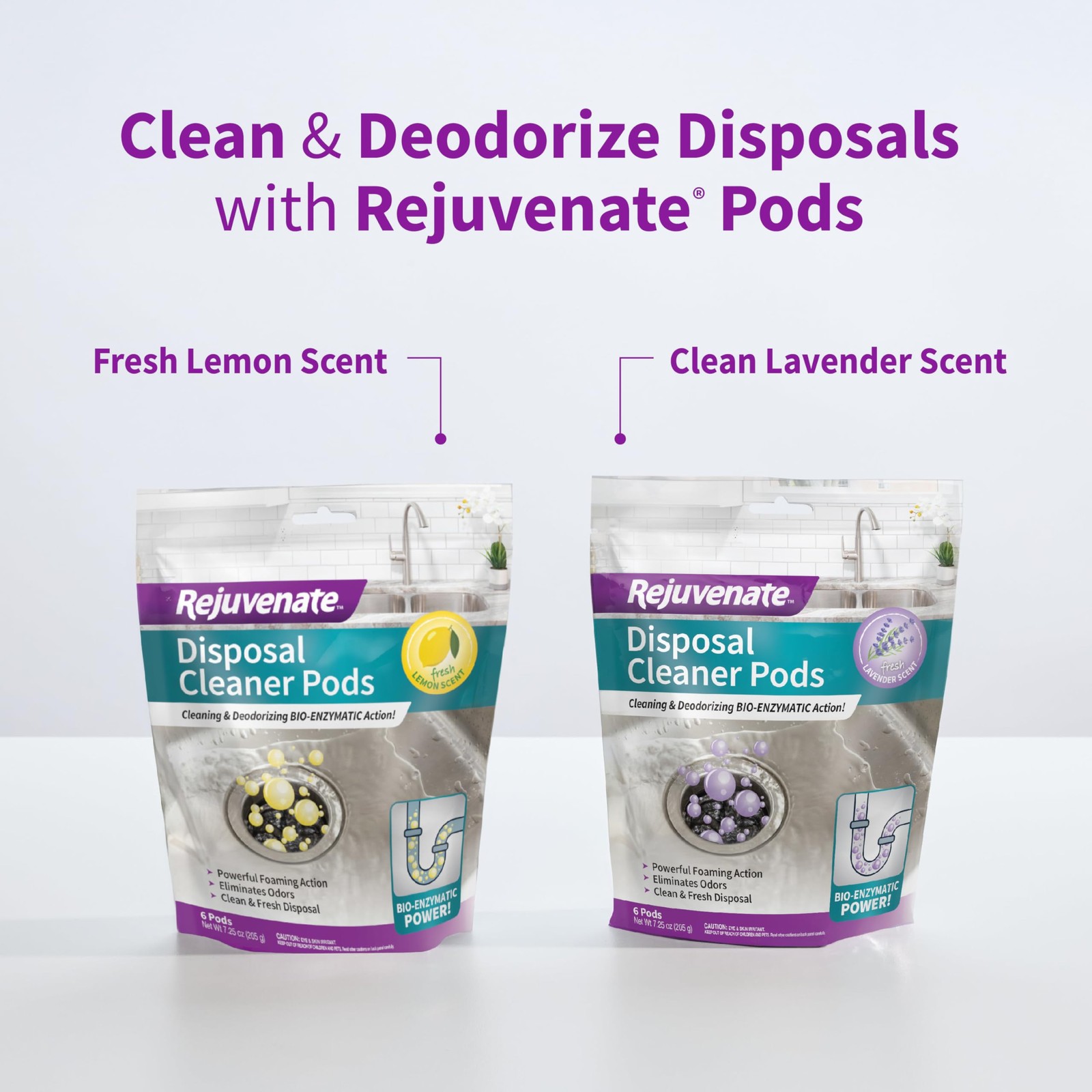 Garbage Disposal and Drain Pipe Cleaner Powerful Foaming Action and Removes Garb