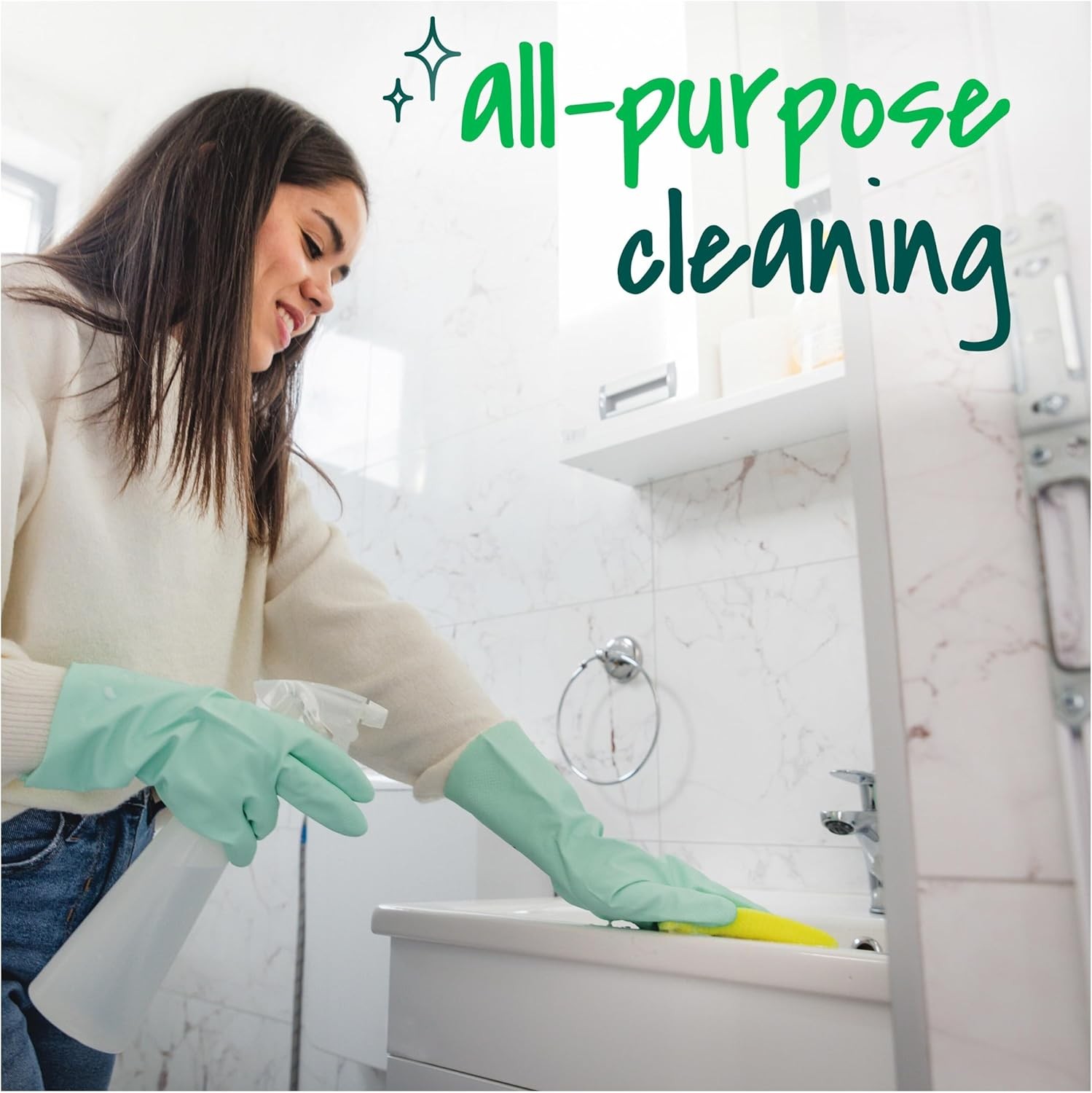 Dobie Non-Scratch All-Purpose Scrub Pads, 12 Total Pads (6 Packs of 2), Reusable