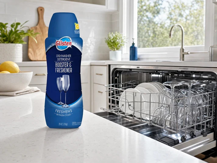 Glisten Dishwasher Detergent Booster & Freshener 28oz Each – PACK OF 4