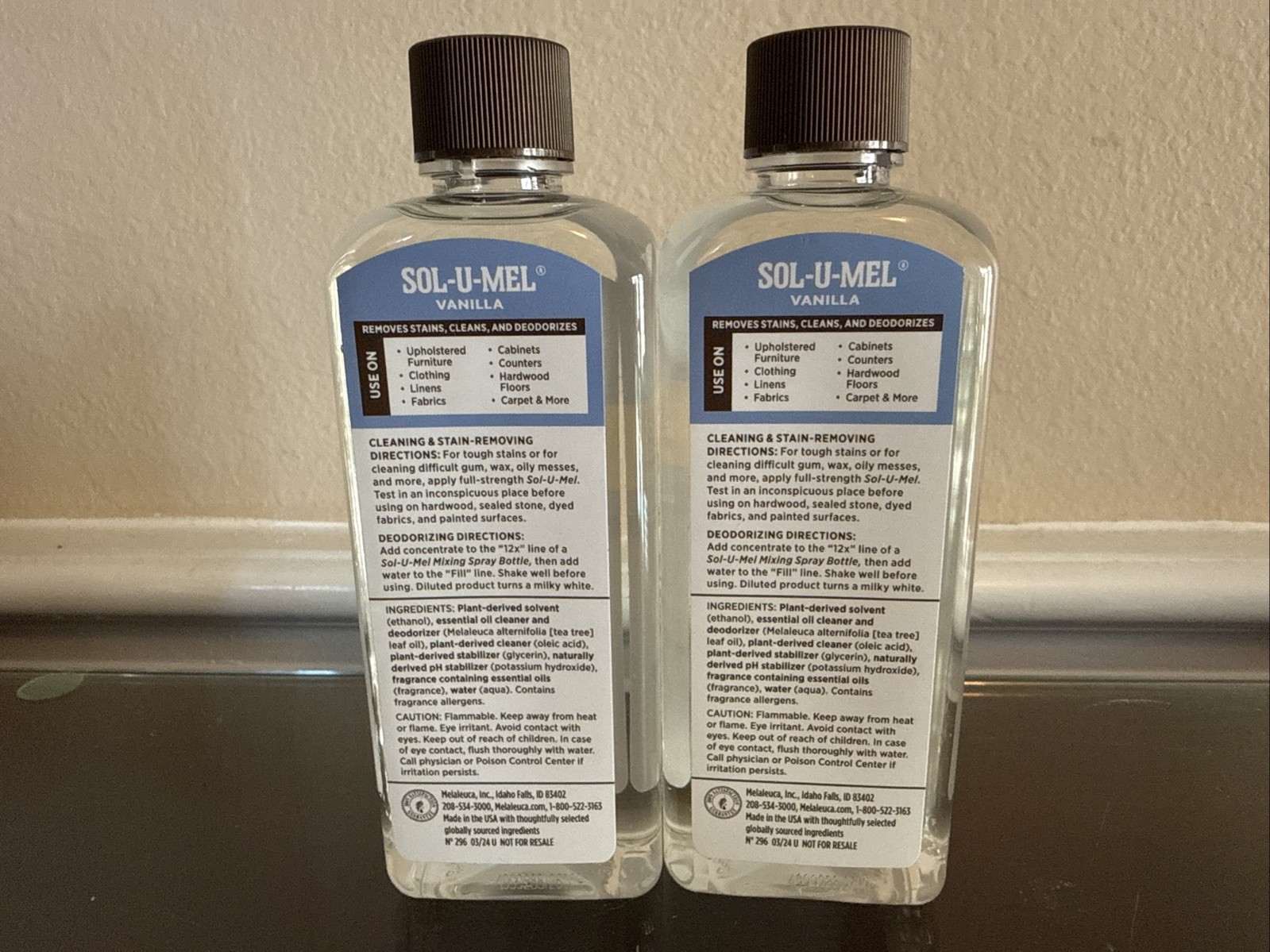 Melaleuca Ecosense Sol-U-Mel Vanilla 8oz – 2 Pack
