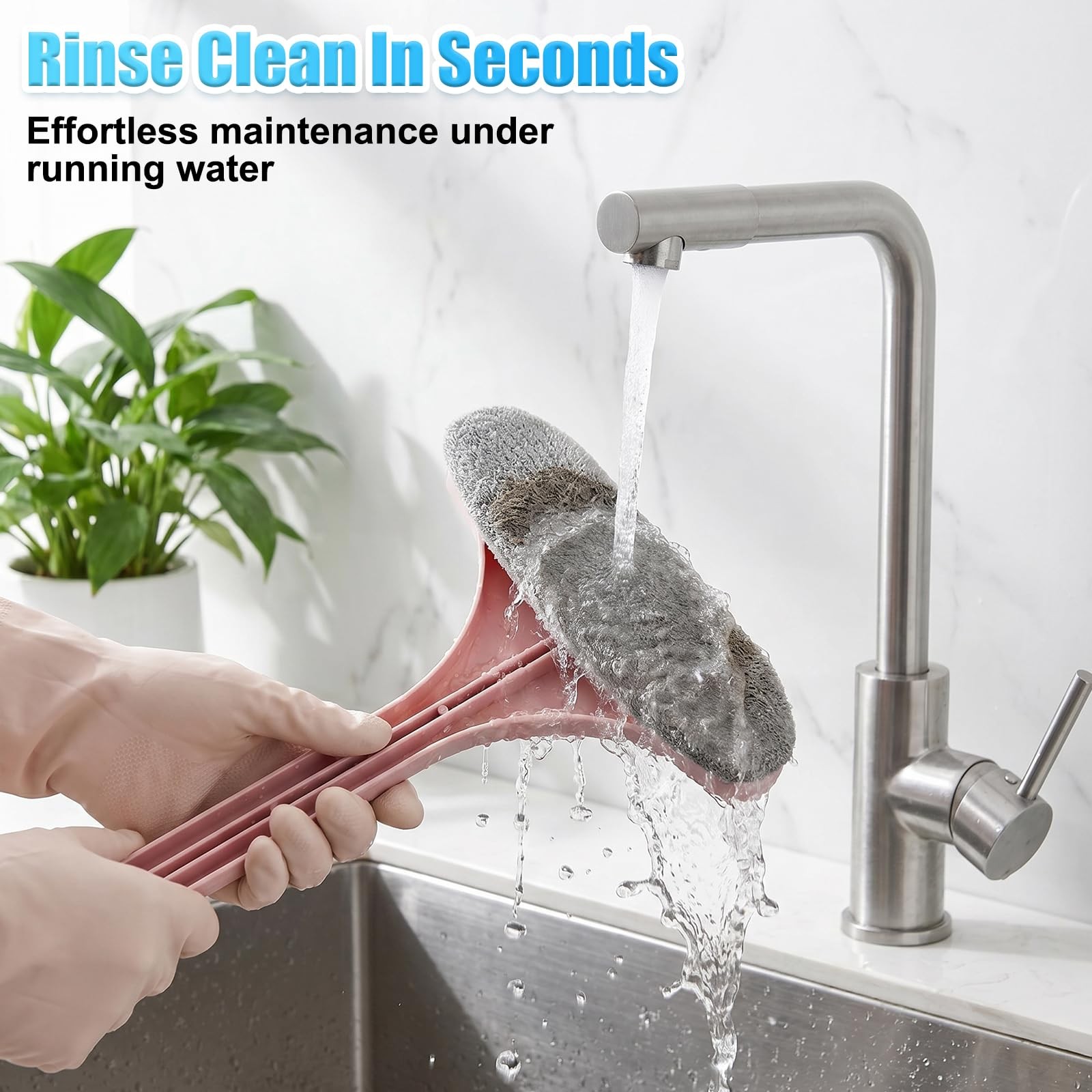 2-In-1 Window Screen Cleaning Brush Multipurpose Cleaning Brush for Patio Door