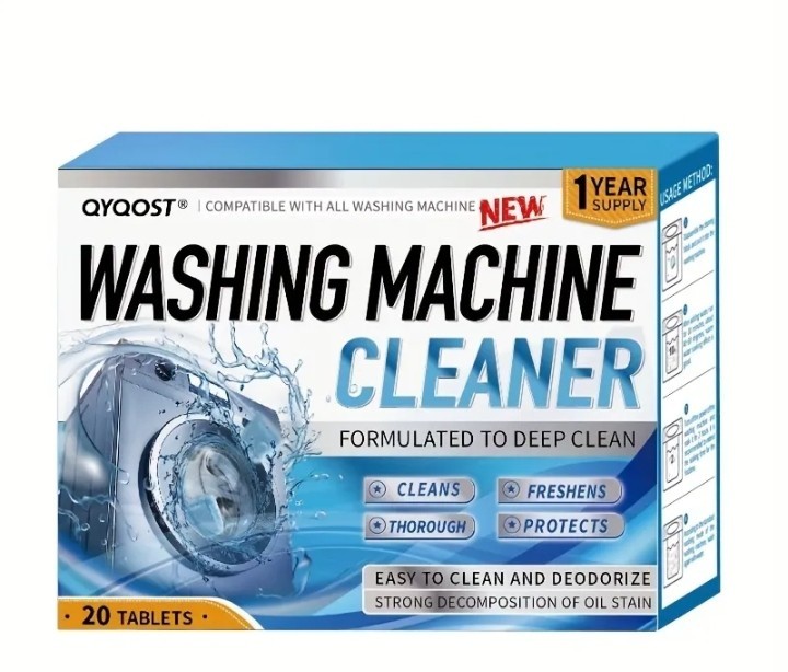 ACTIVE Washing Machine Cleaner Descaler Deep Cleaning (24 Tablet) Front Top Load
