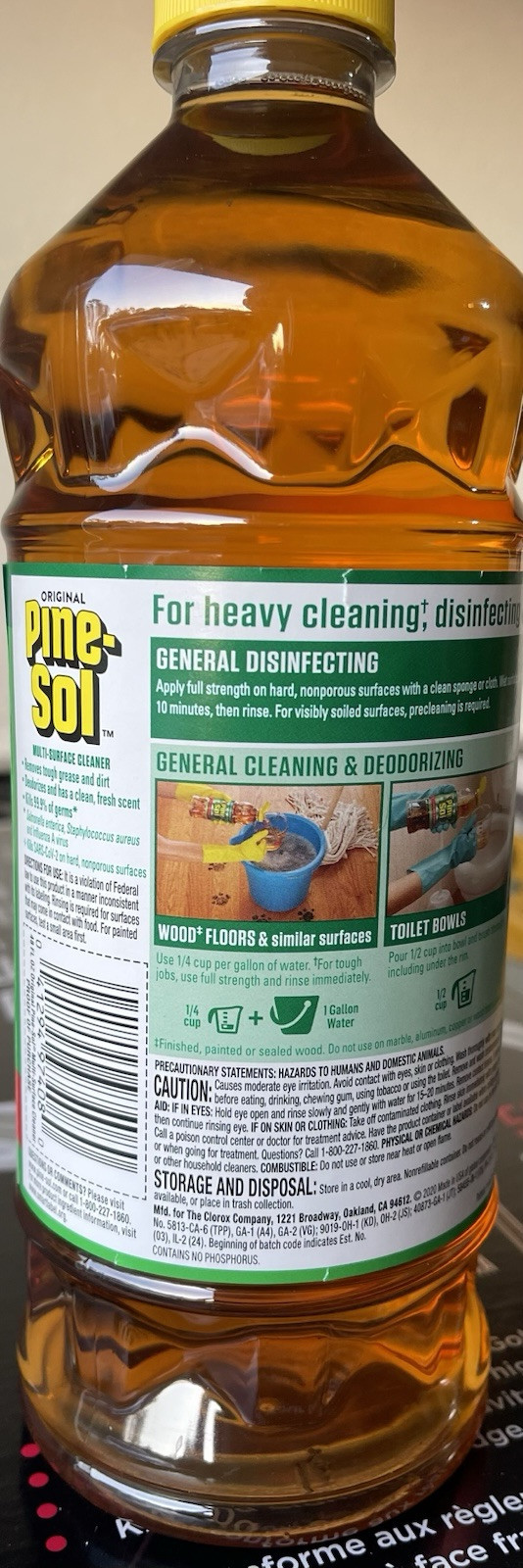 Pine Sol ORIGINAL Formula with PINE OIL Glycolic Acid Multi Surface Cleaner 48oz