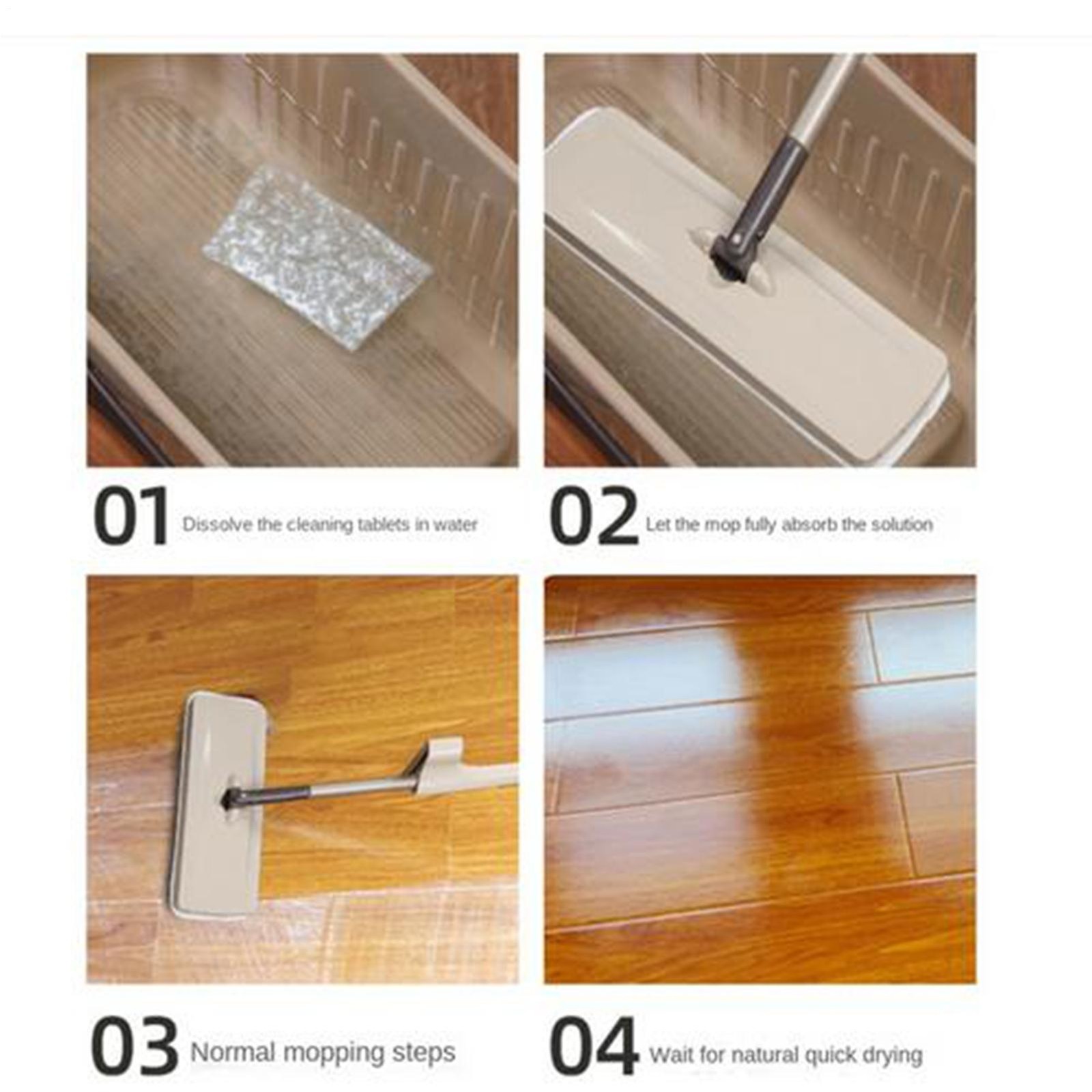 Multipurpose Dissolvable Floor Cleaning Sheets 30 Pieces Deep Clean Tablets Mopp