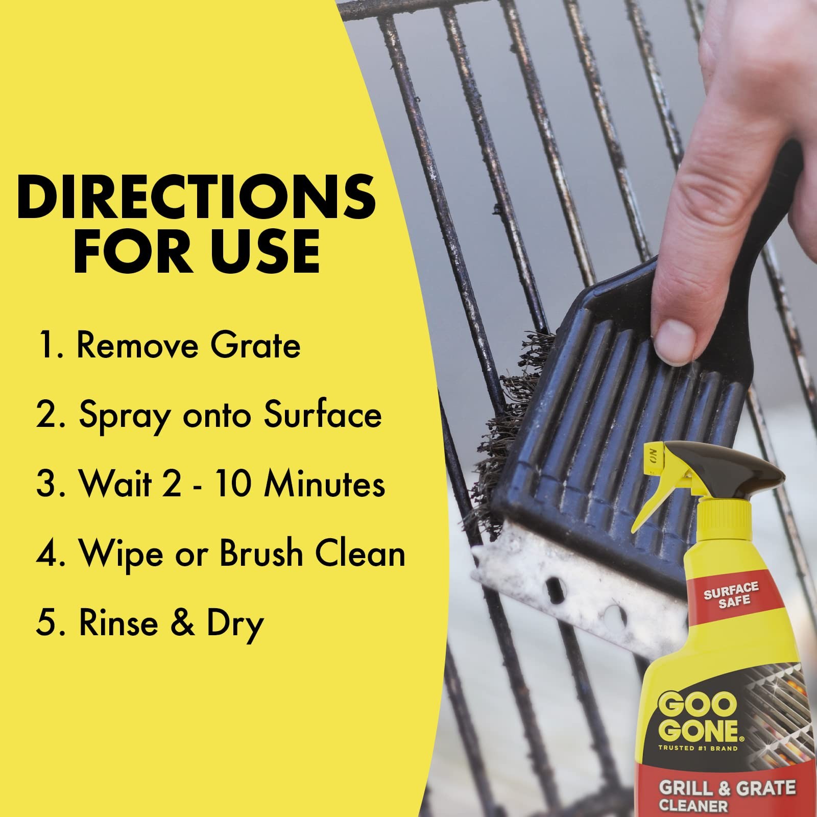 24 Ounce Grill and Grate Cleaner for Cooking Grates Racks BBQ Smoker Oven