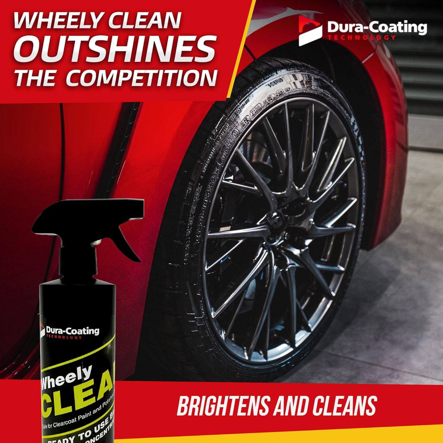 DURA-COATING TECHNOLOGY Wheely Clean – Professional Wheel Cleaner Spray – Ready-