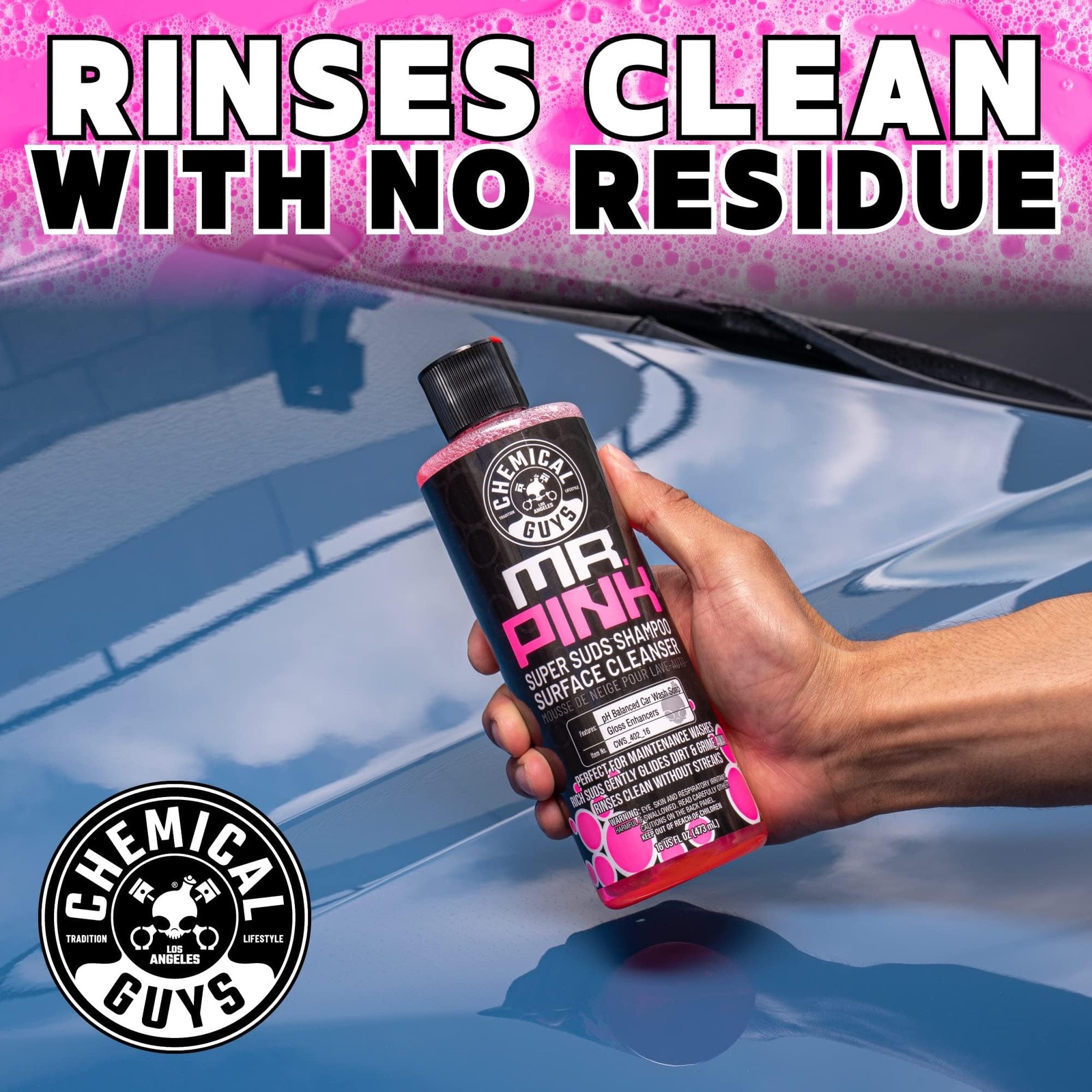 Mr. Pink Car Wash Soap 64 oz Super Suds Foaming Car Wash Soap for Cannon, Bl…