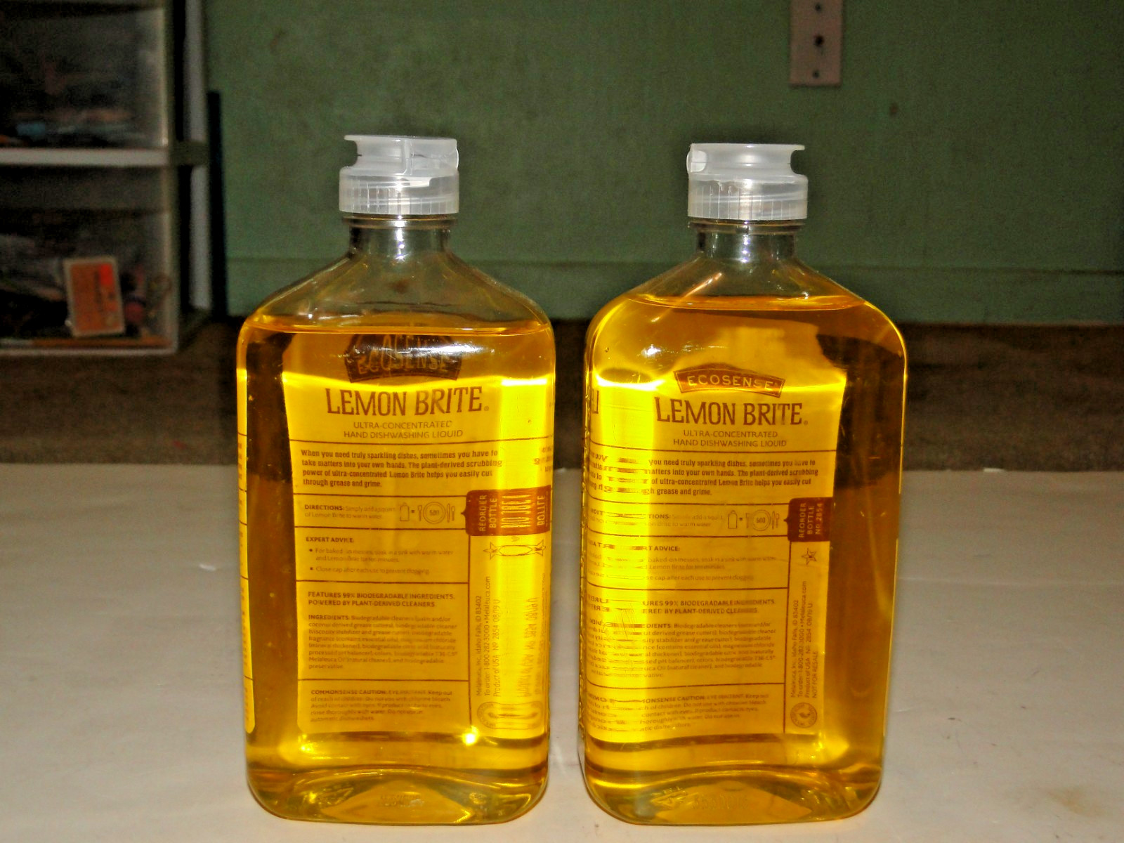 2 MELALEUCA LEMON BRITE CONCENTRATED DISHWASHING LIQUID 16 OZ EACH