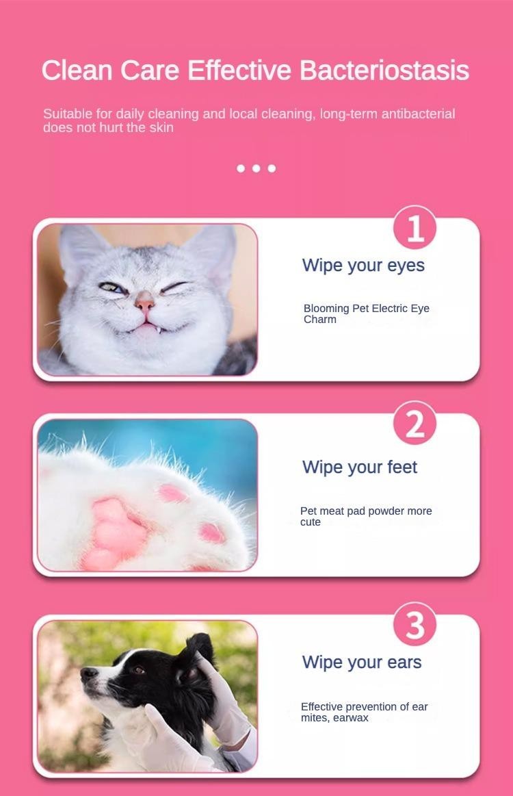 Dog And Cat Wet Wipes, Fragrance Free, Plant.based SKIP THE BATH Gentle Cleansin