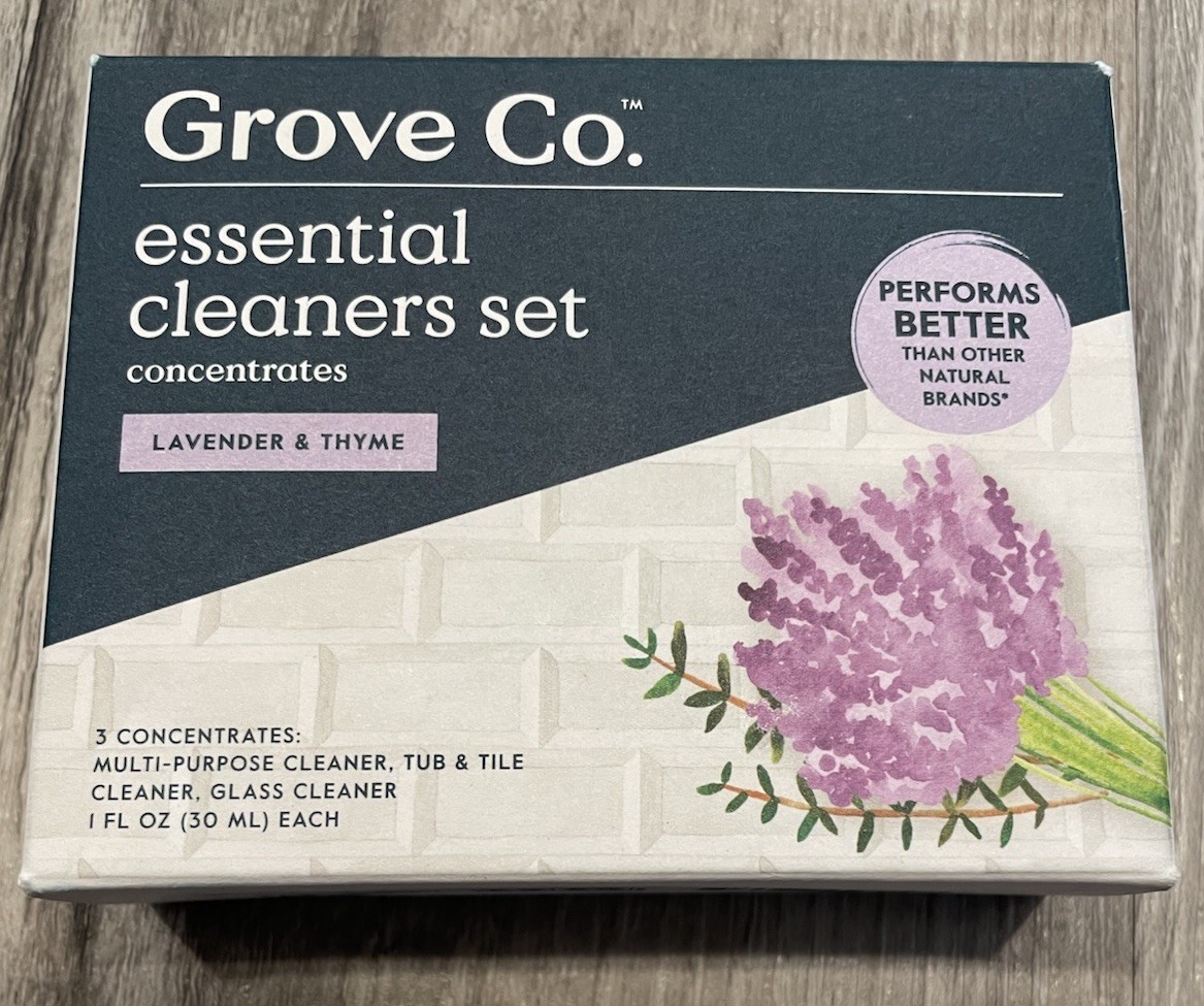 Grove Co Essential Cleaners Set 1 Oz Concentrates * Lavender & Thyme*