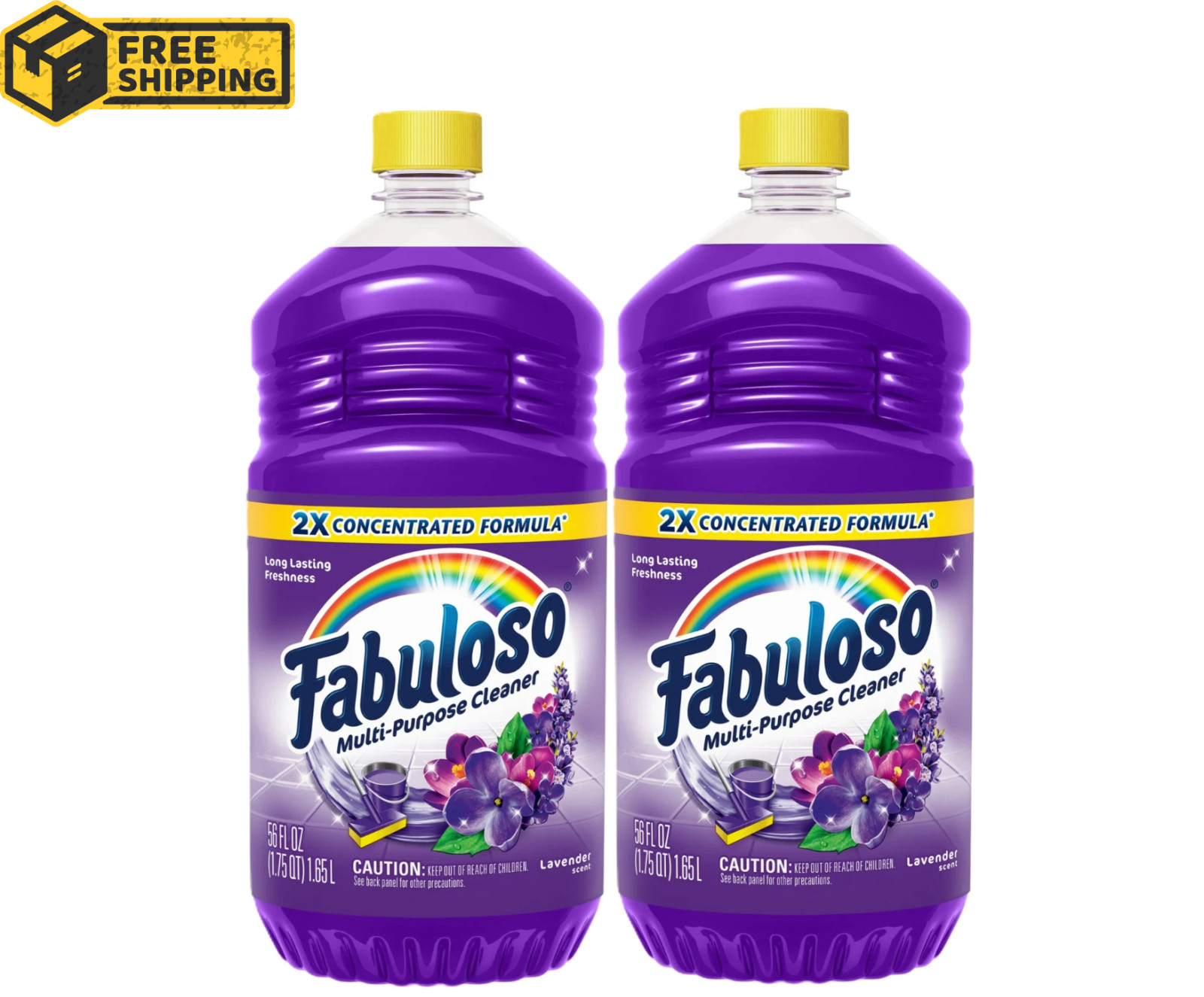 Fabuloso Multi-purpose Cleaner 2x Concentrated | Lavender | 56 Oz 2 Pack