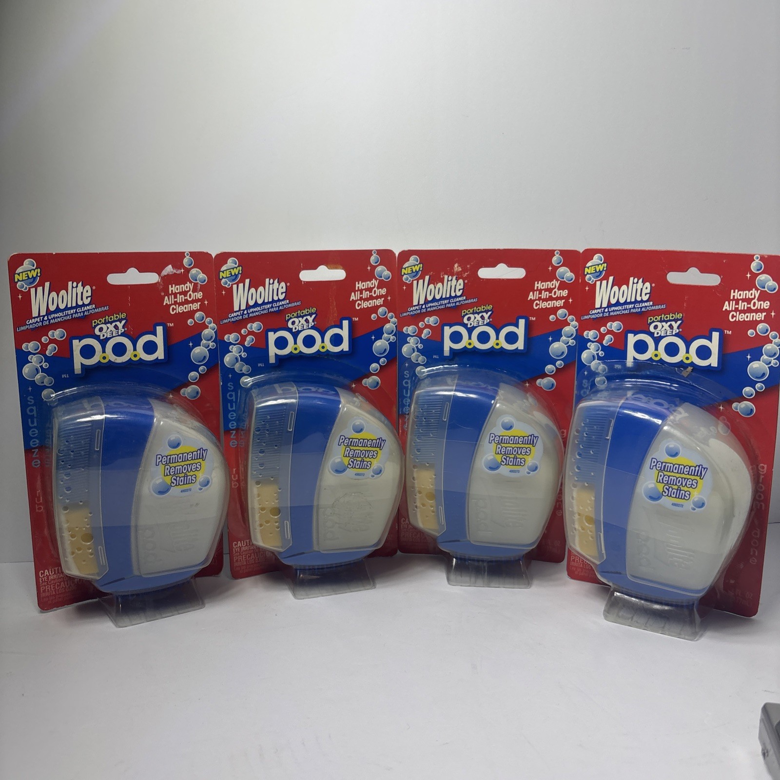 Lot Of 4 Woolite Portable Oxy Deep POD All In One Carpet Upholstery Cleaner New