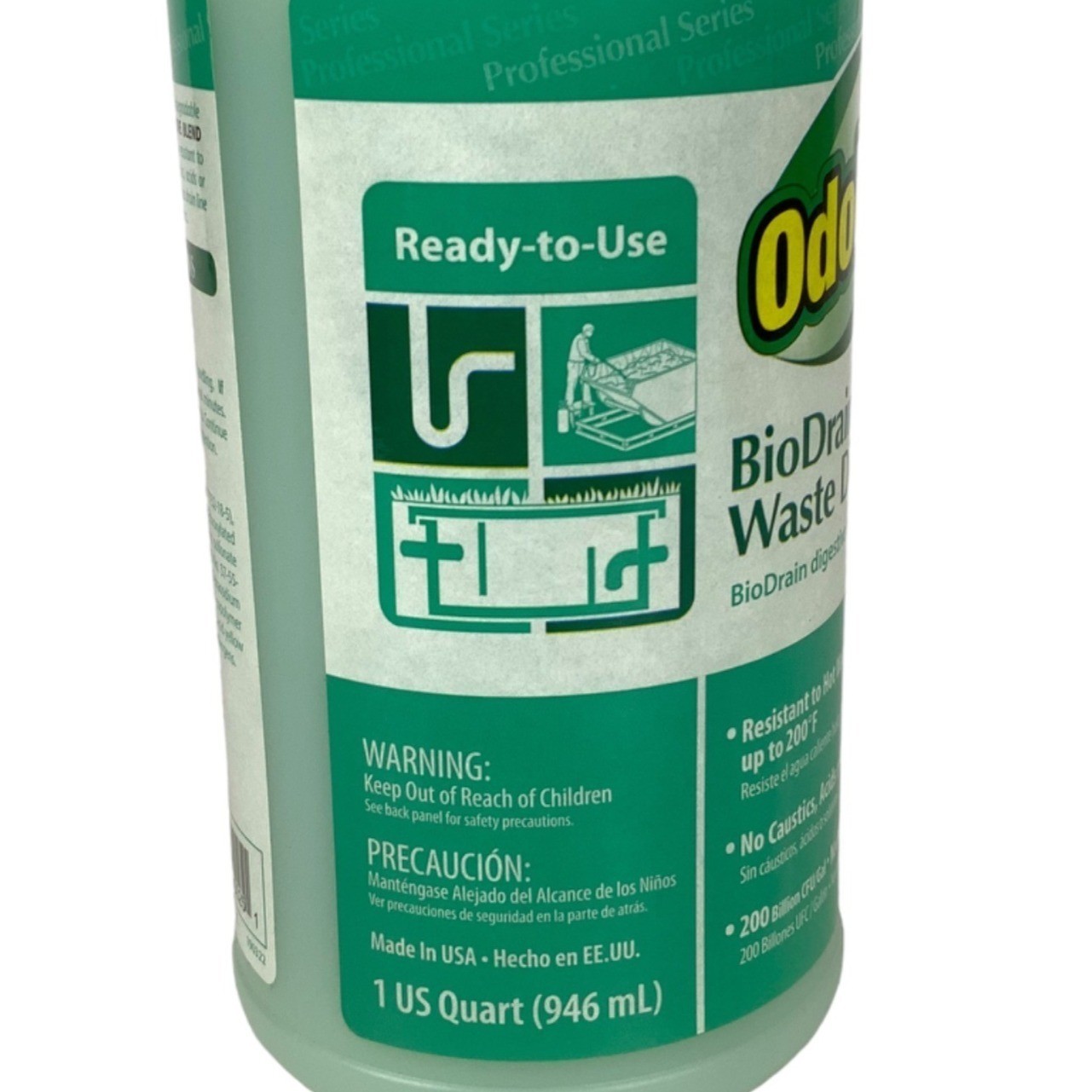 Lot of 3 OdoBan BioDrain Grease and Waste Digester Professional Series 1 Qt Each