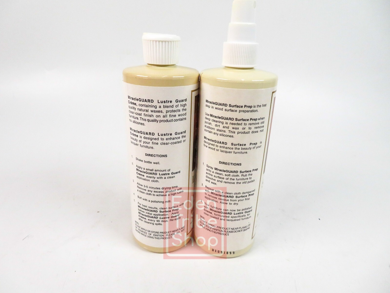 Vintage Miracle Guard Wood Care System Lustre Guard Creme and Surface Prep USED