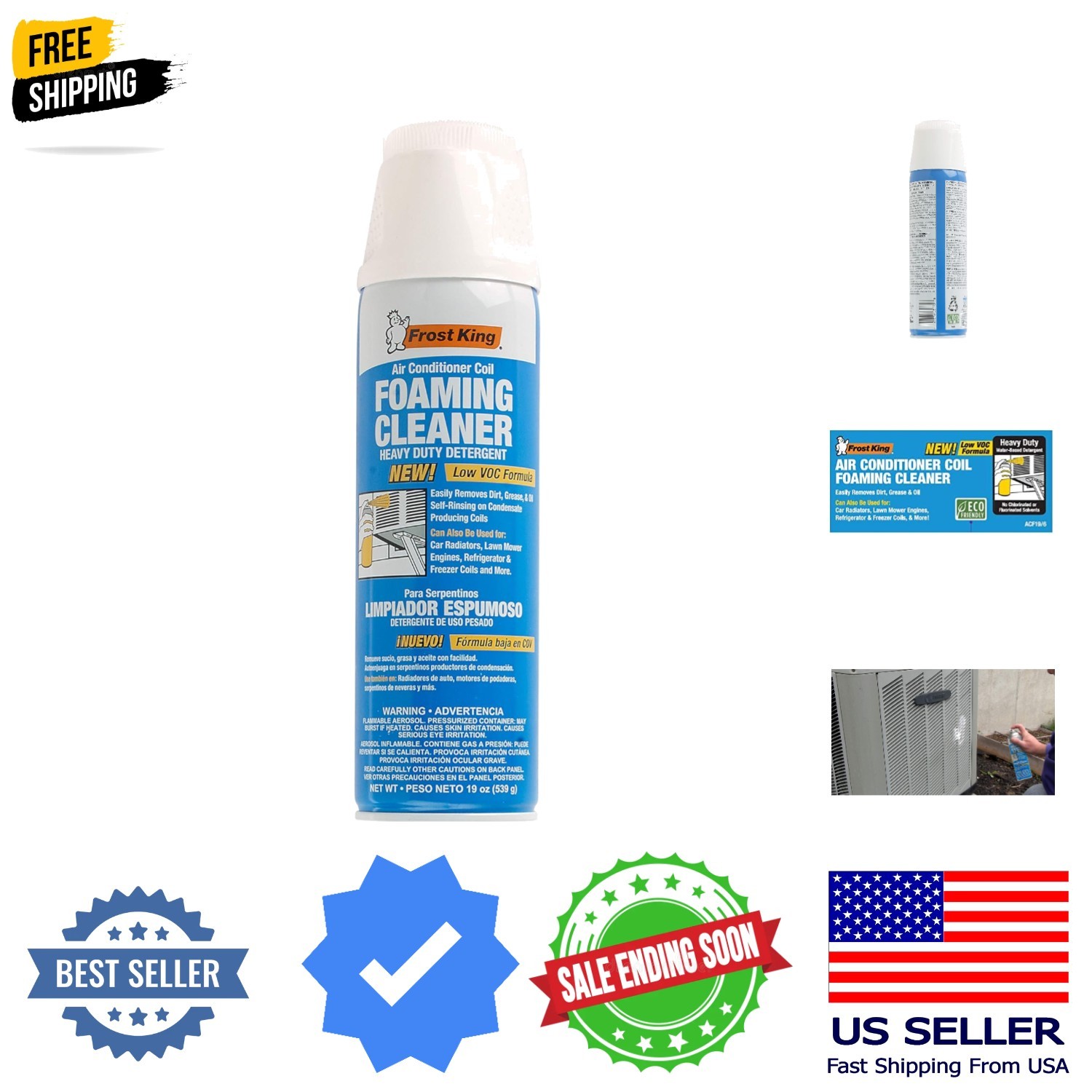 Foam Coil Cleaner, 1.18 Pound Pack of 1, 19 Ounce