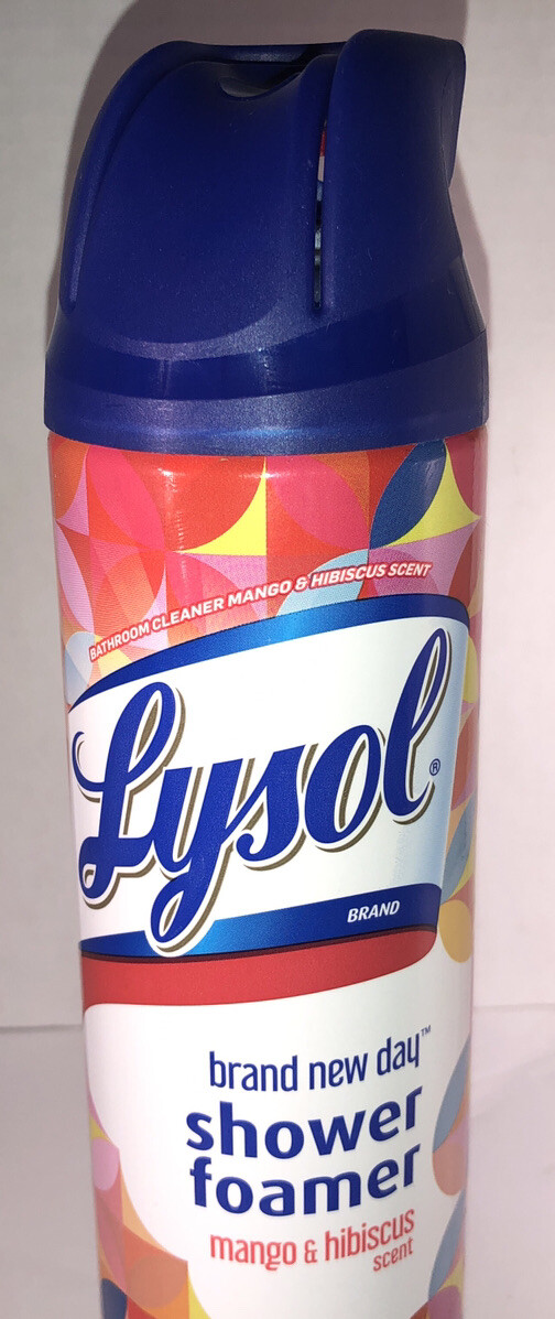 Lysol brand new day bathroom shower foamer Mango/Hibiscus Scent 19 oz-SHIP N 24H