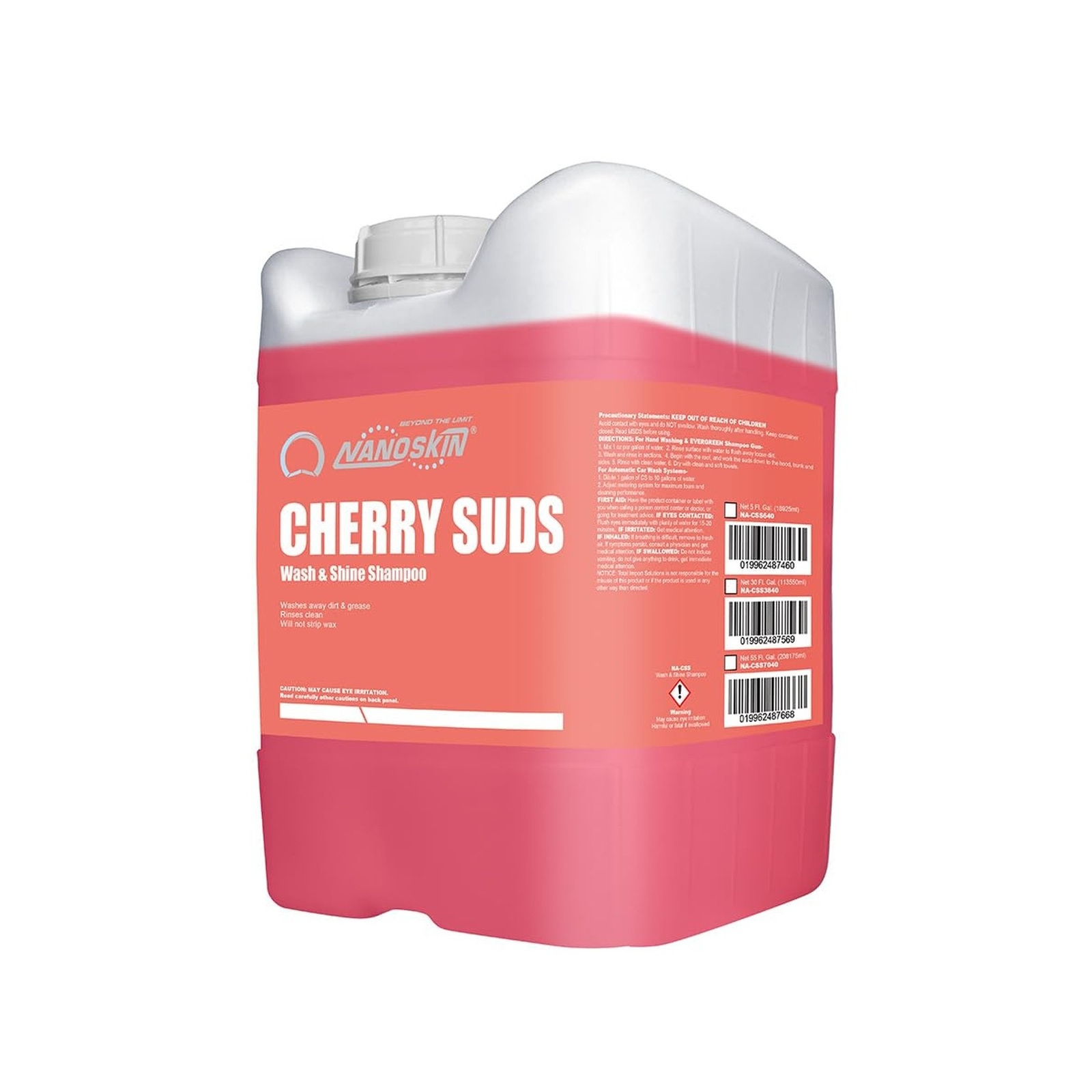 Nanoskin CHERRY SUDS Foaming Car Wash Concentrated Shampoo 5 Gallons for Foam…