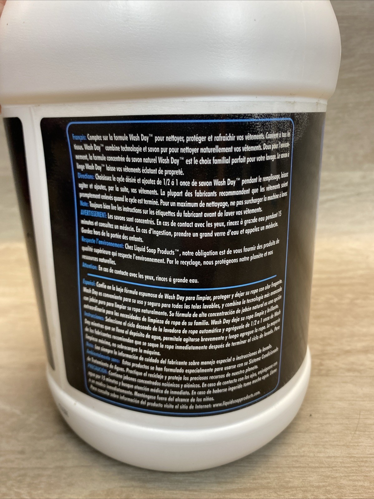 Liquid Soap Product Wash Day Laundry Detergent Super Concentrate gallon Bottle