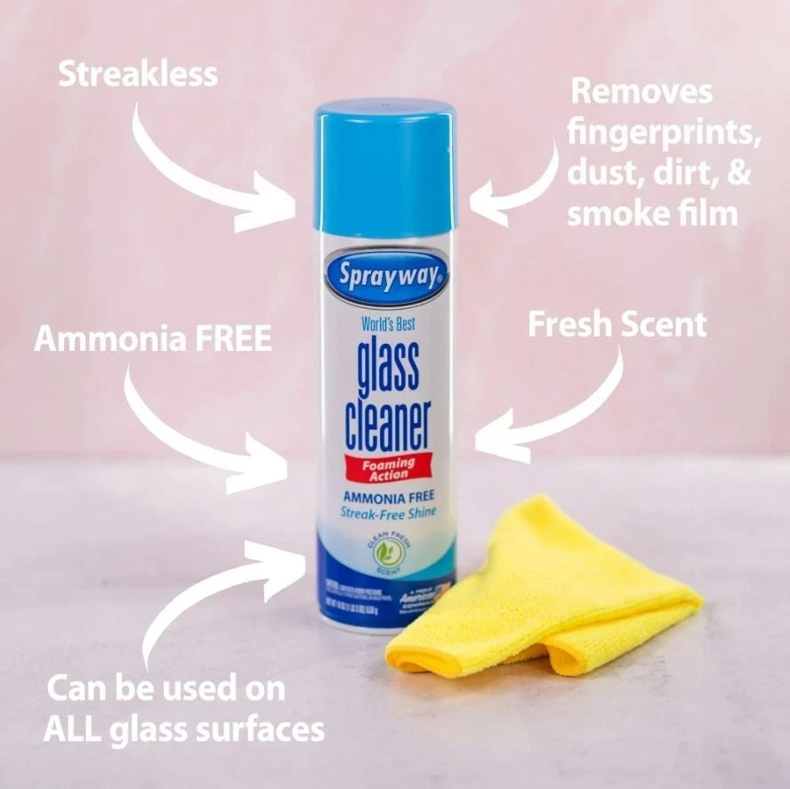Sprayway World’s Best Glass Cleaner – 2×19 oz, Pack of 2