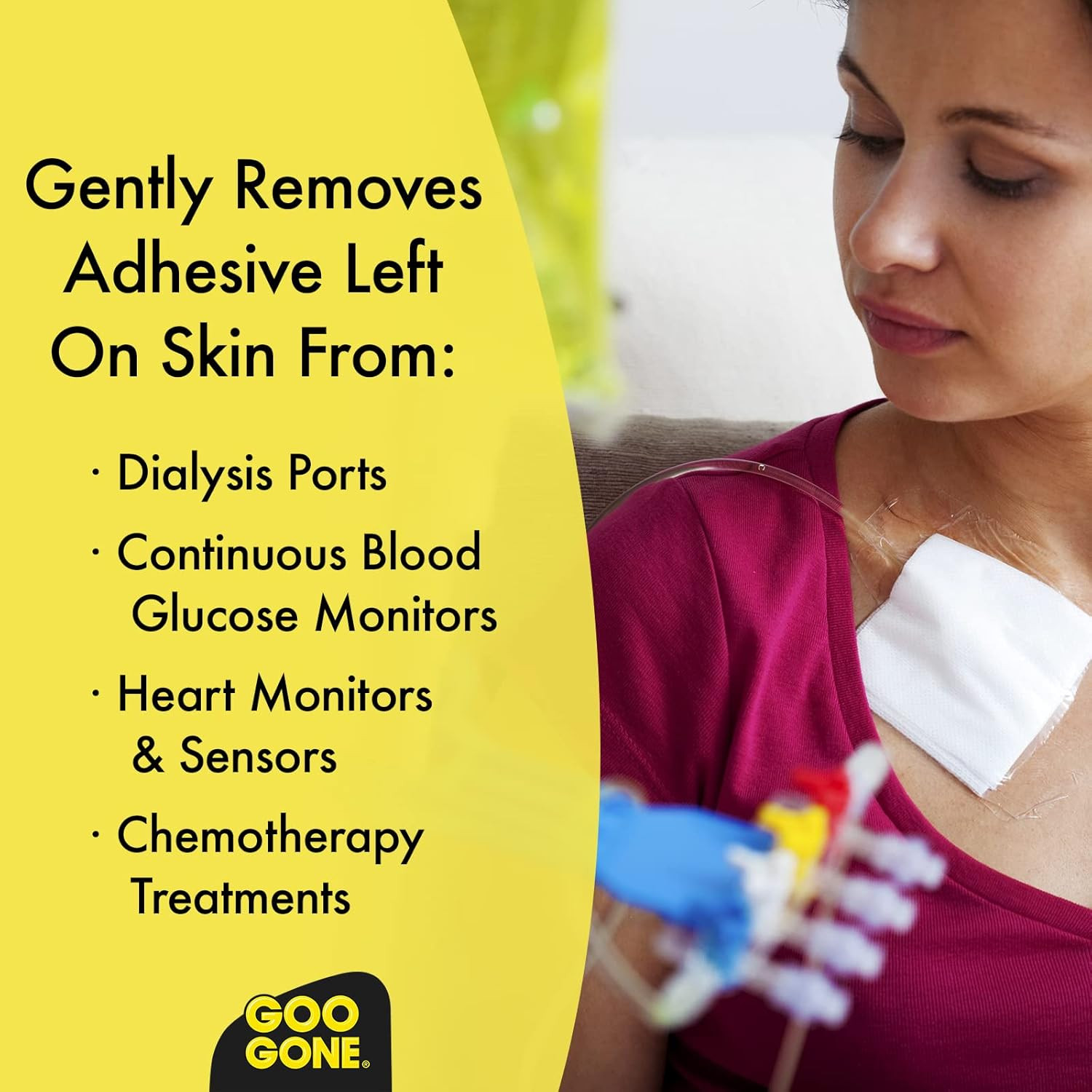 Goo Gone Bandage Adhesive Remover For Skin – 8 Ounce