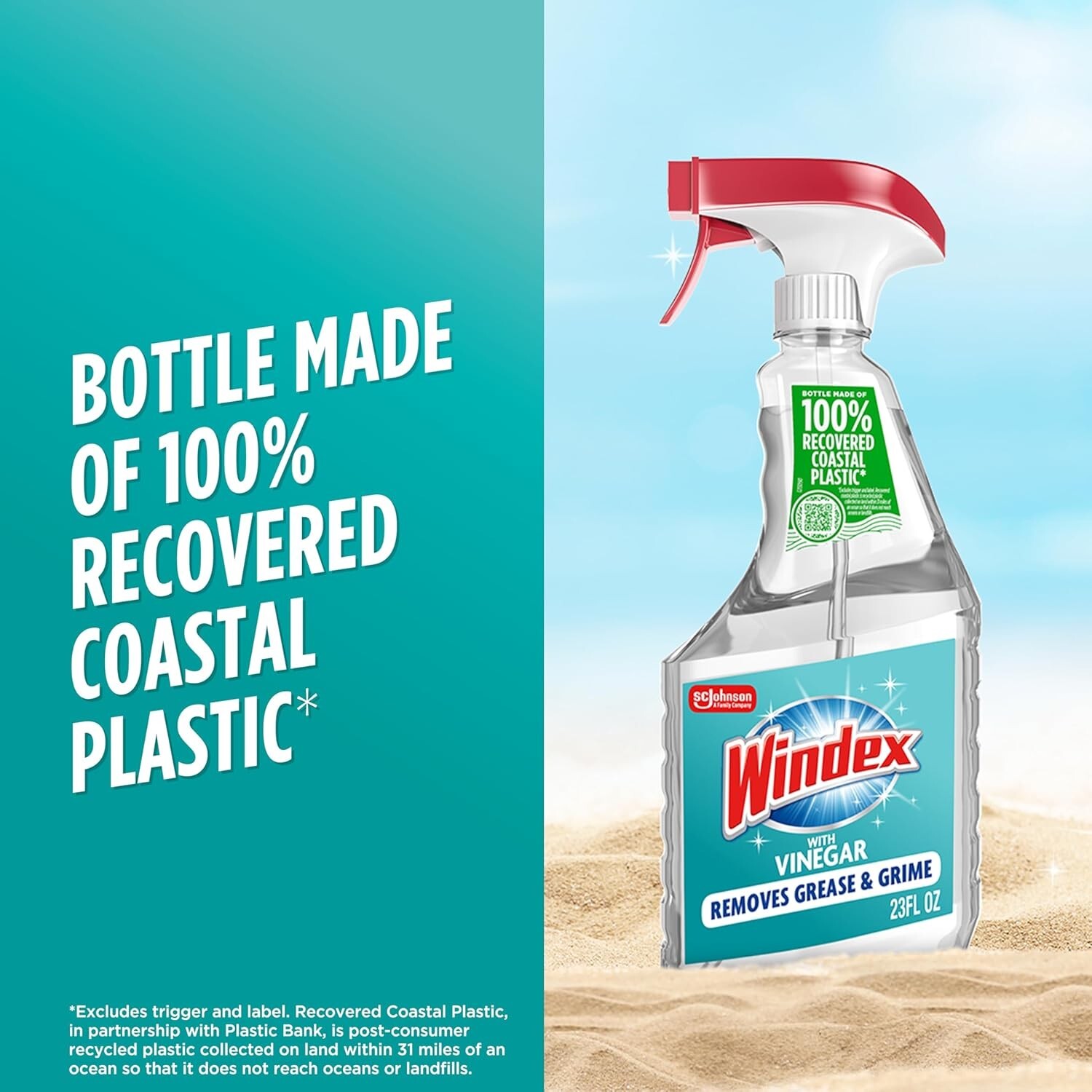 Windex Vinegar Glass & Surface Cleaner 23 oz Spray Bottle