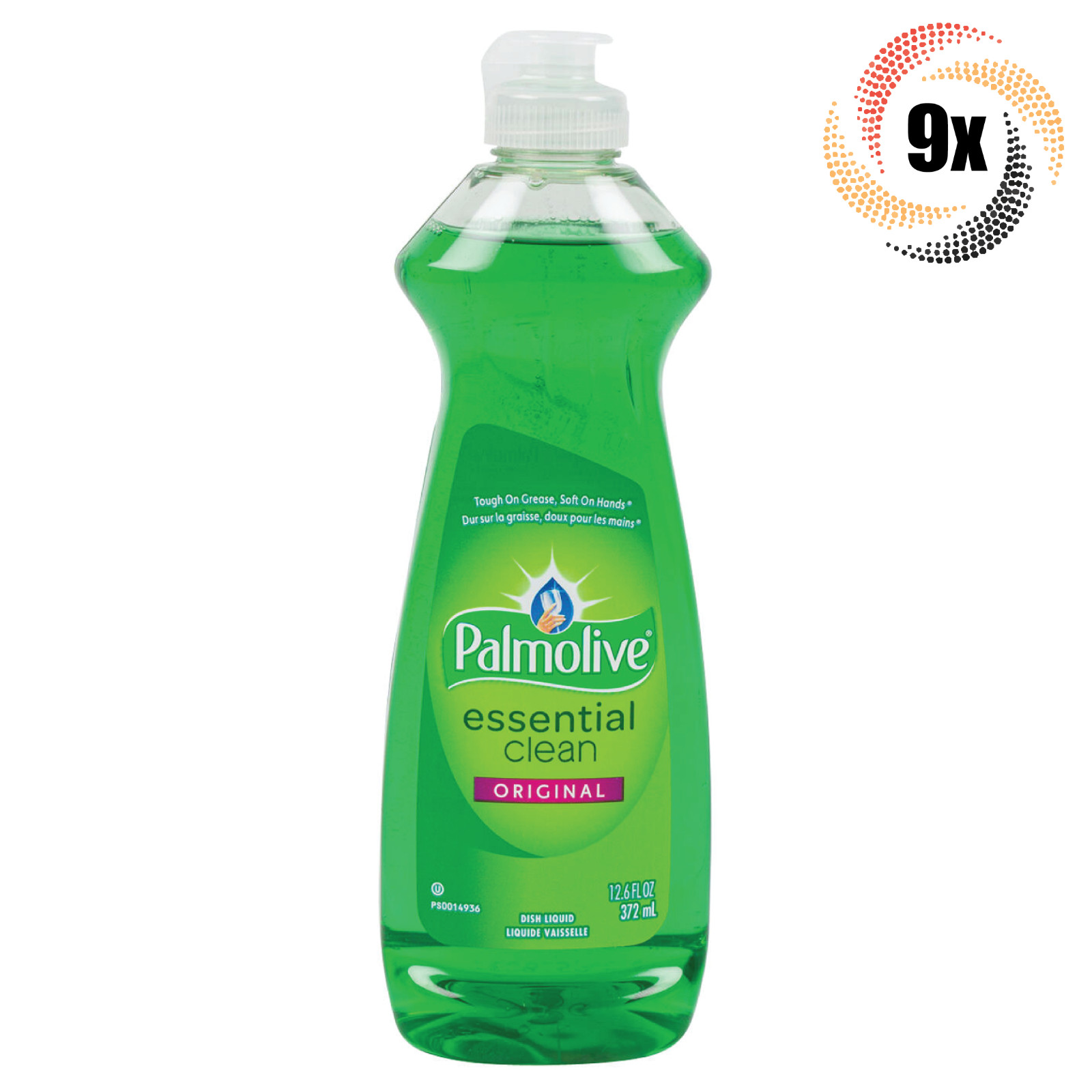 9x Bottles Palmolive Essential Clean Original Liquid Dish Soap | 12.6 fl oz