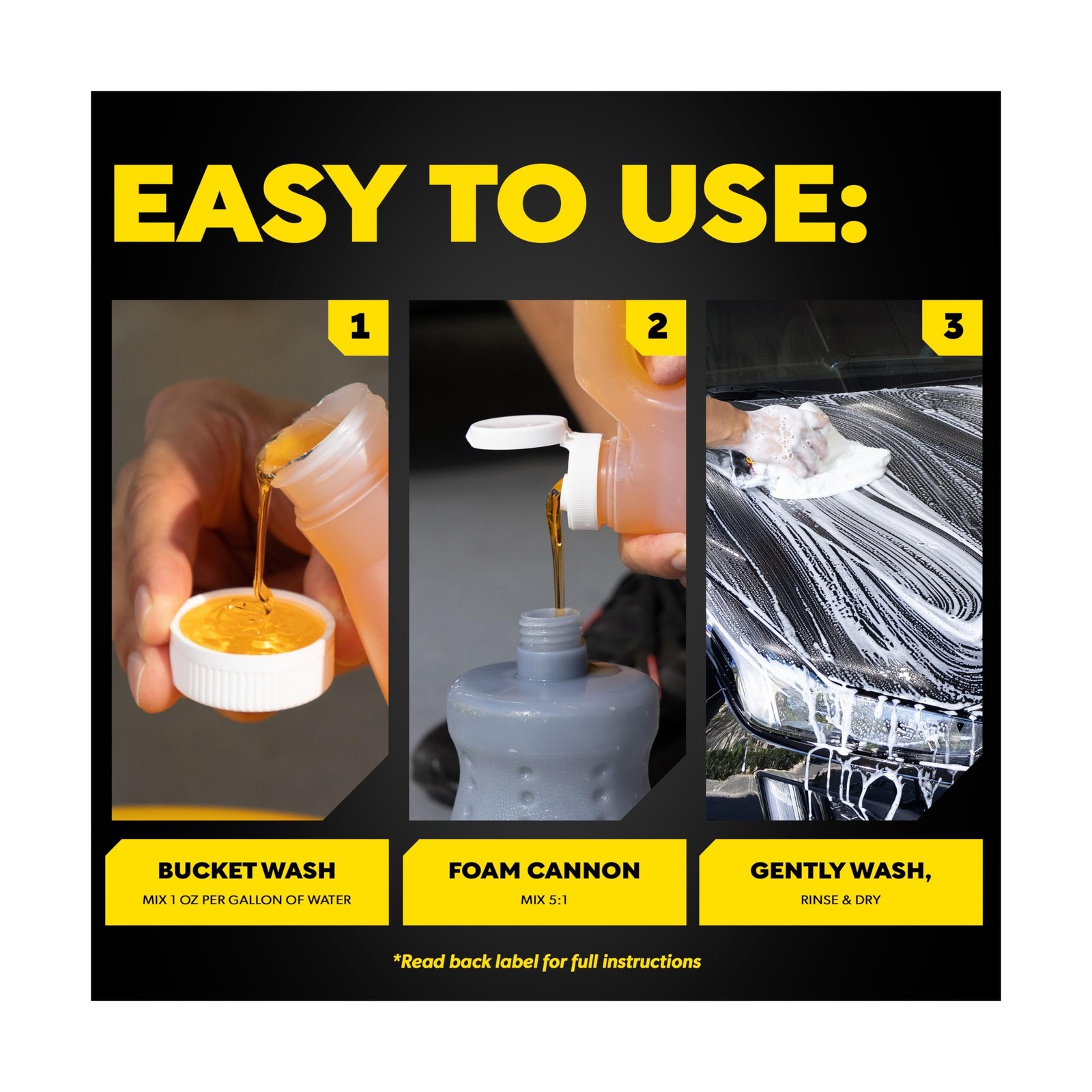 Meguiar’s Gold Class Car Wash – Premium Foaming Car Wash Soap, High Gloss