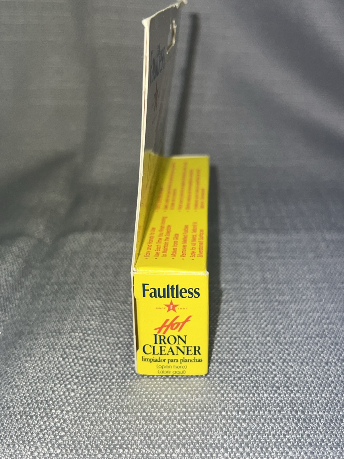 Faultless Starch Faultless Hot Iron Cleaner 1oz 28 Grams Vintage Box