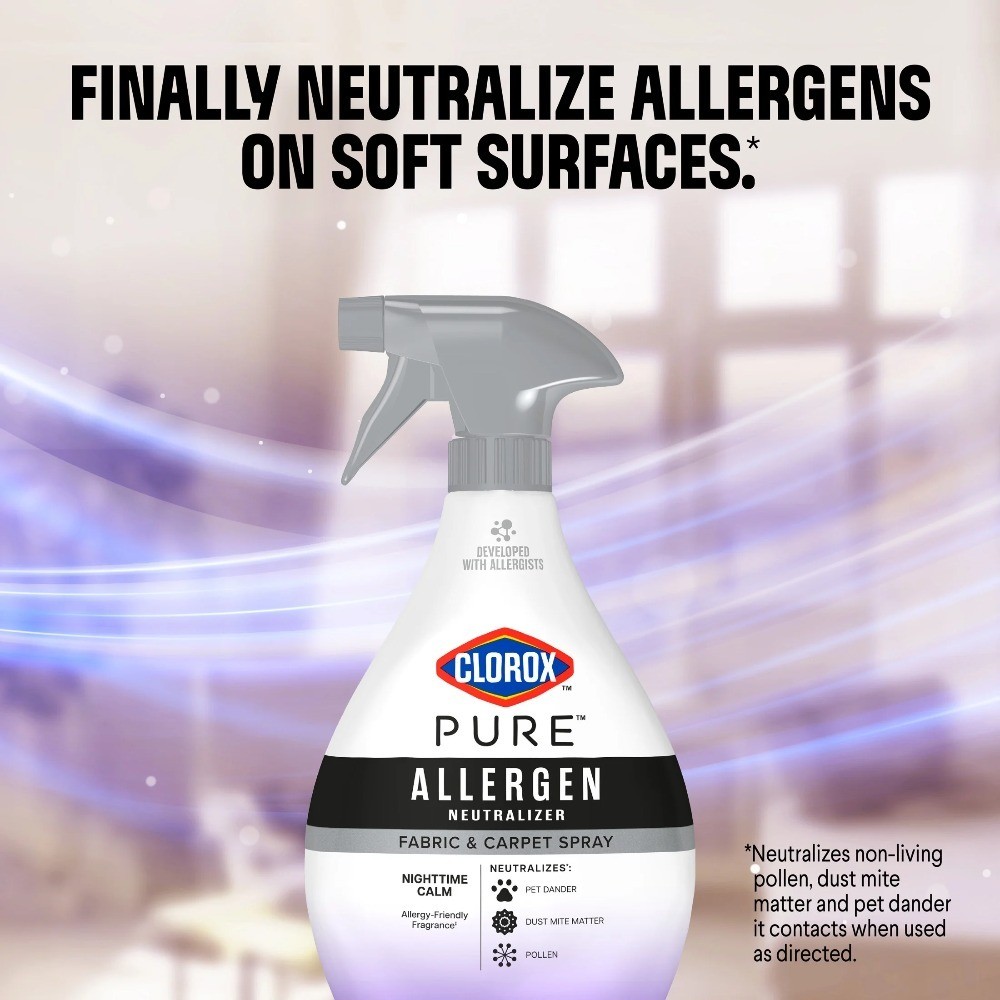 PURE Allergen Neutralizer Fabric and Carpet Spray, Nighttime Calm, 26 Fl Oz.