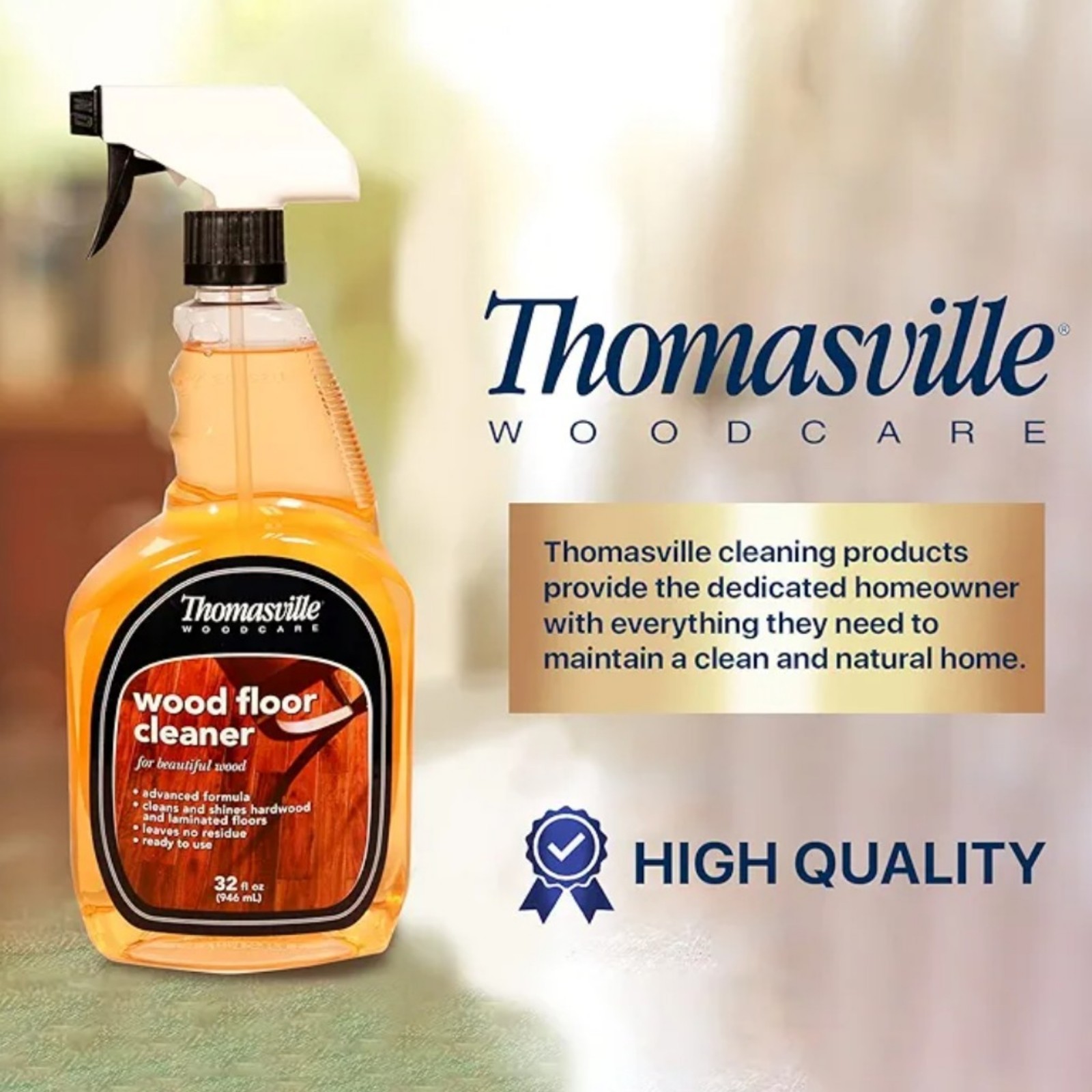 Thomasville Wood Floor Cleaner 32oz Hardwood Laminate Spray Ready Use