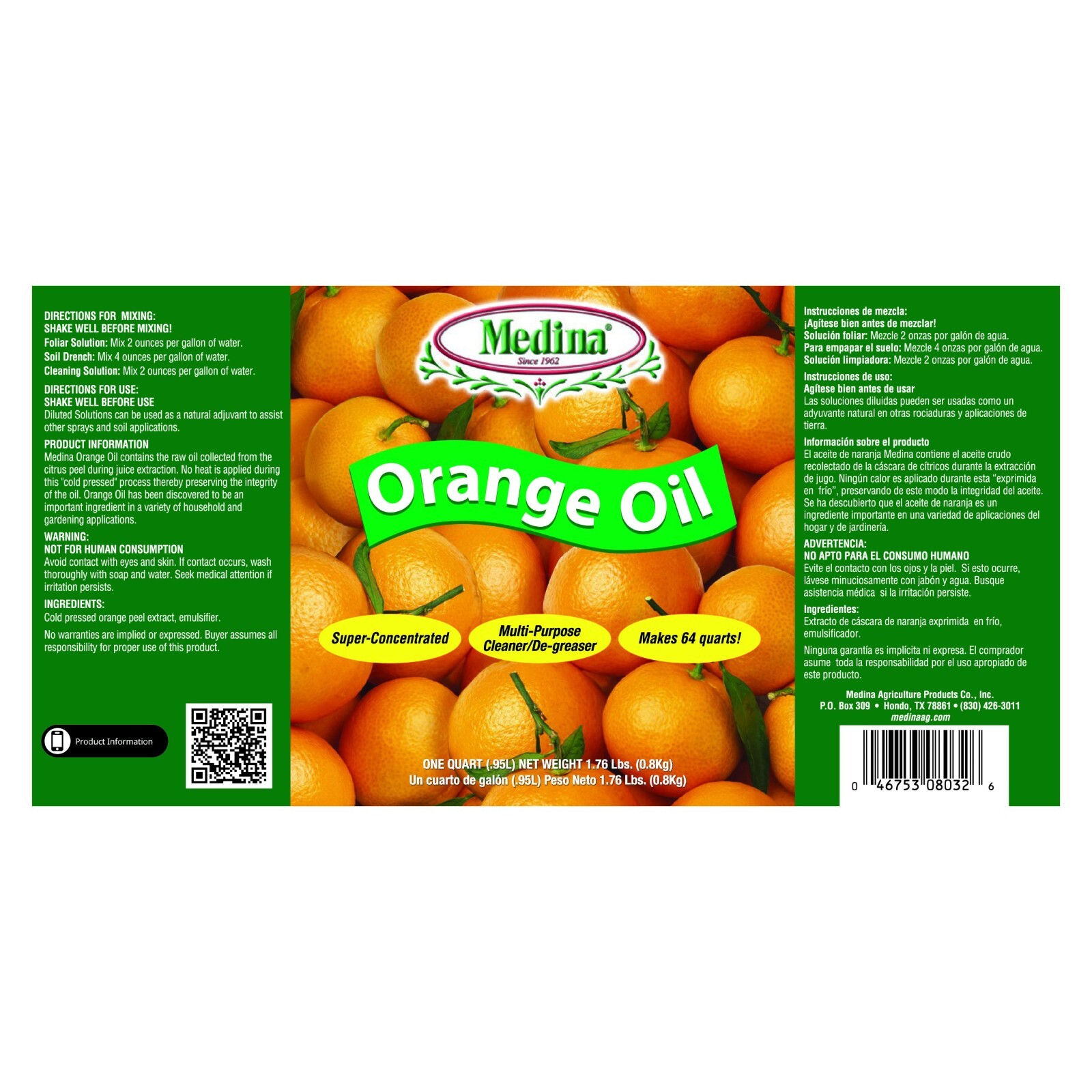 Orange Oil Household Cleaner and Degreaser 16 fl oz by Medina