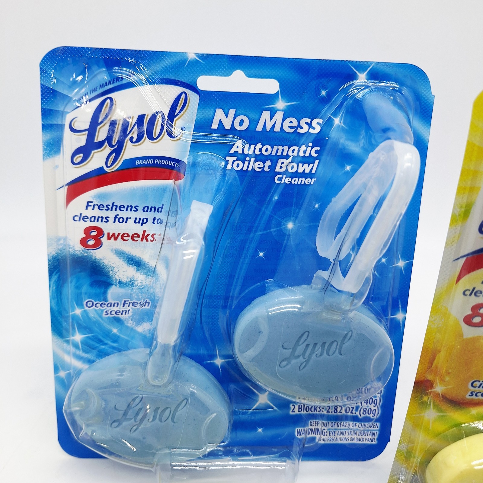 (6) Lysol Automatic Toilet Bowl Cleaner Lemon Breeze Ocean Fresh Mango Hibiscus