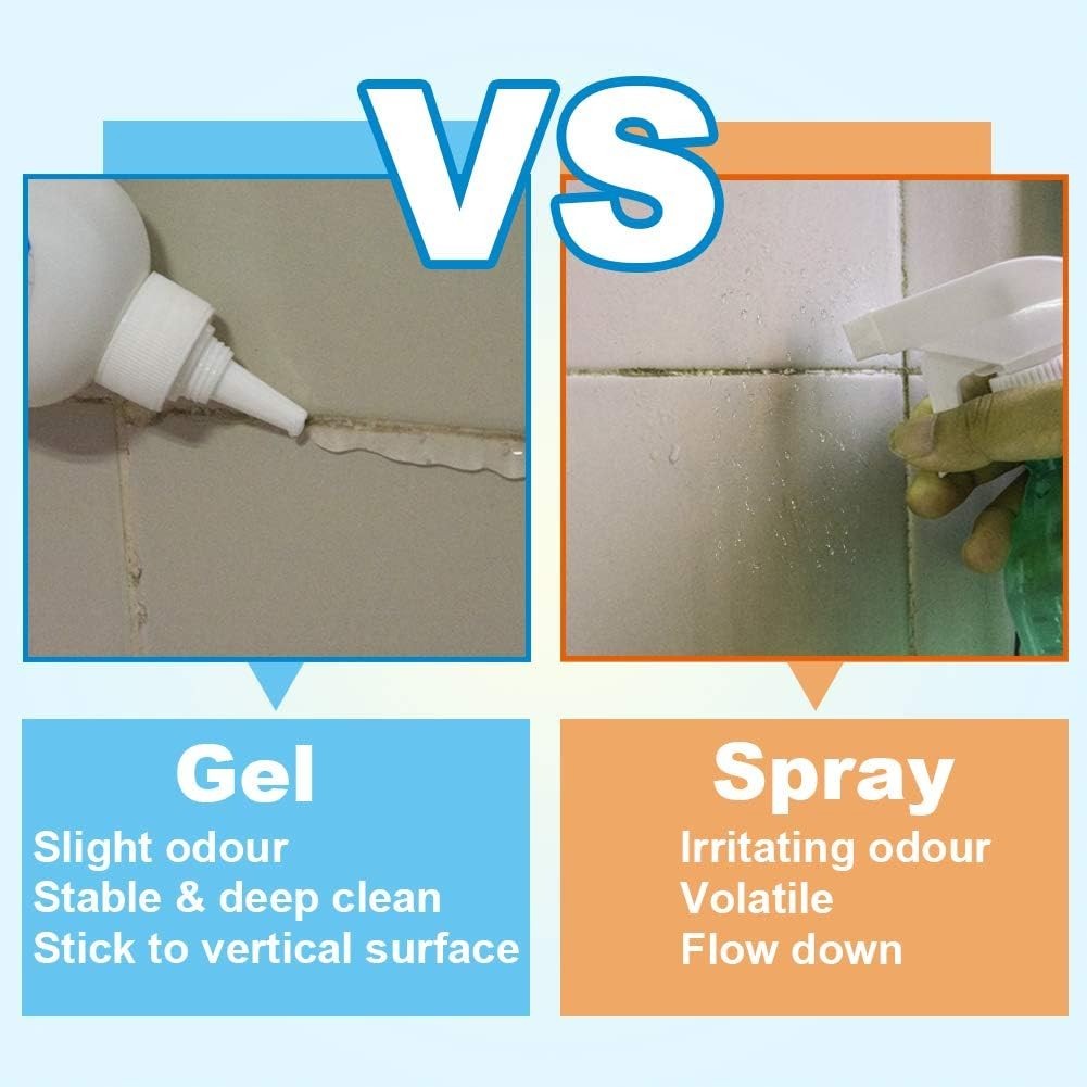 Powerful Odorless Mold Stain Cleaner Gel – Perfect for Bathrooms and Kitchens