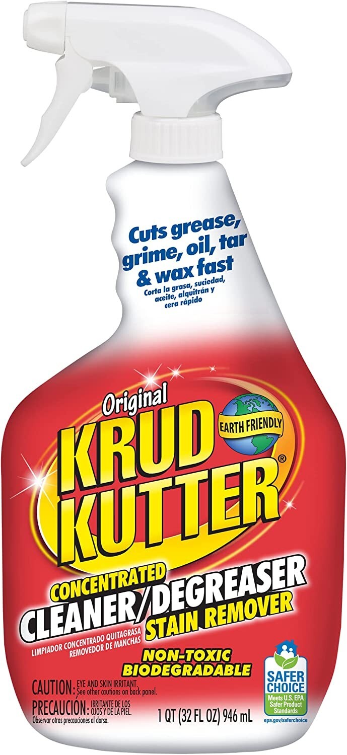 Krud Kutter KK326 Original Concentrated Cleaner/Degreaser, 32 oz, 2 Pack
