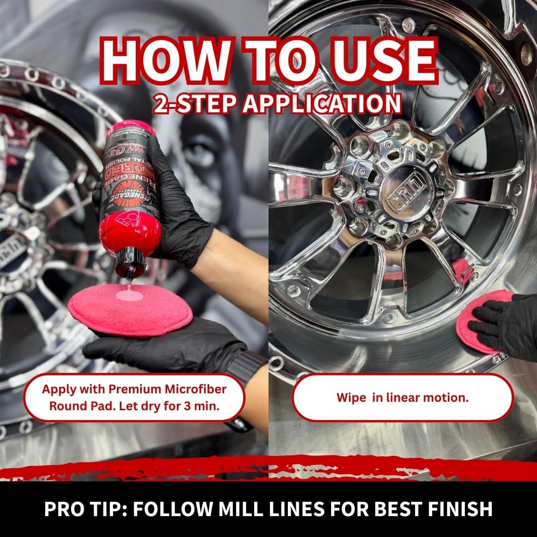 Ts Usa Pro Red Liquid Metal Polish Heavy Cut Aluminum Metal Polish High Luster O