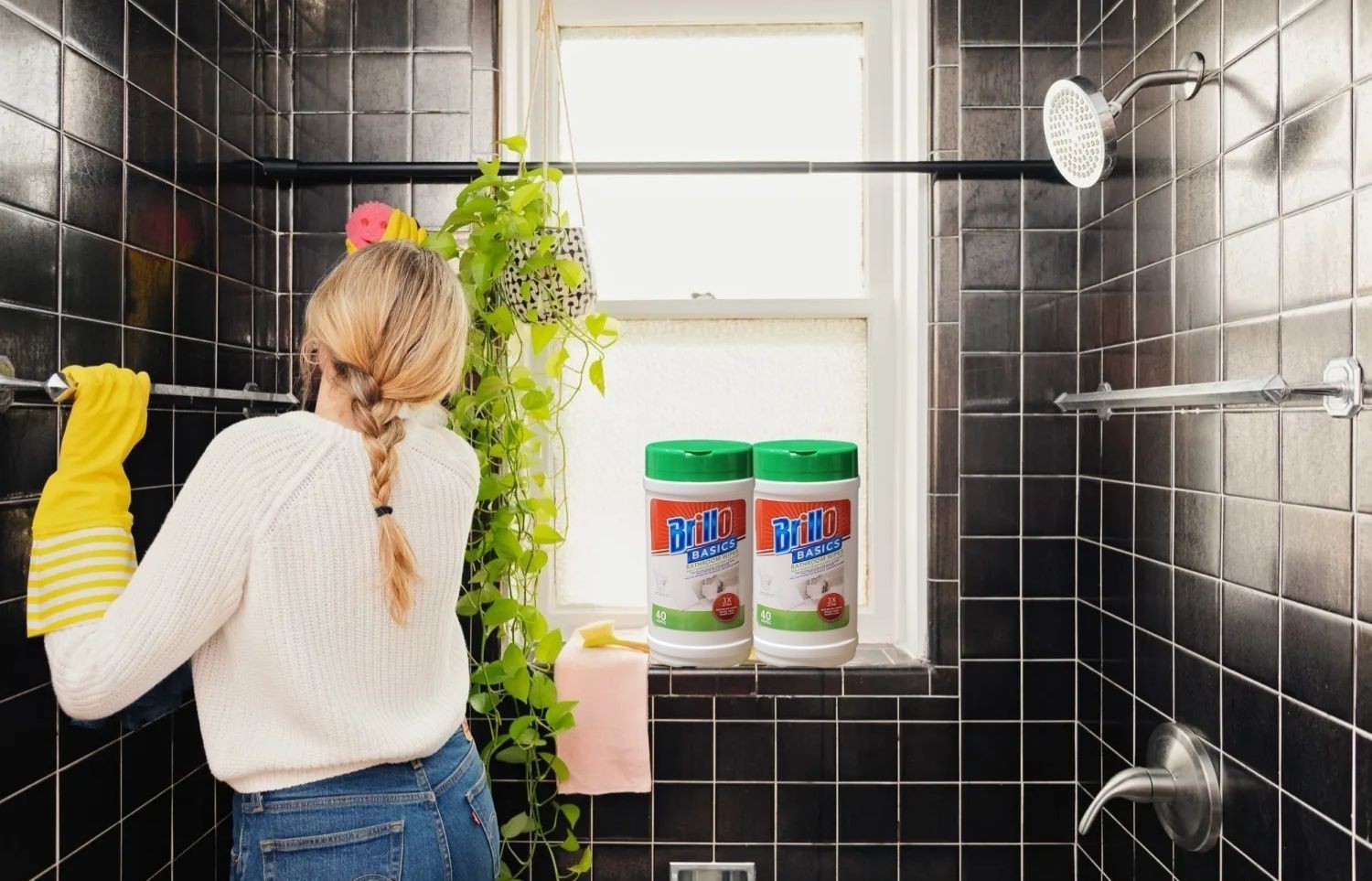 Brillo Basics Multi-Surface Wipes – Fresh Scent – 80 Ct – Bathroom & Kitchen