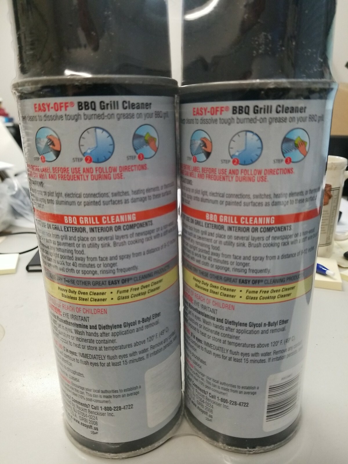 18 cans of Easy-Off 2 Pack 24oz each Grill Cleaner — Brand New BBQ