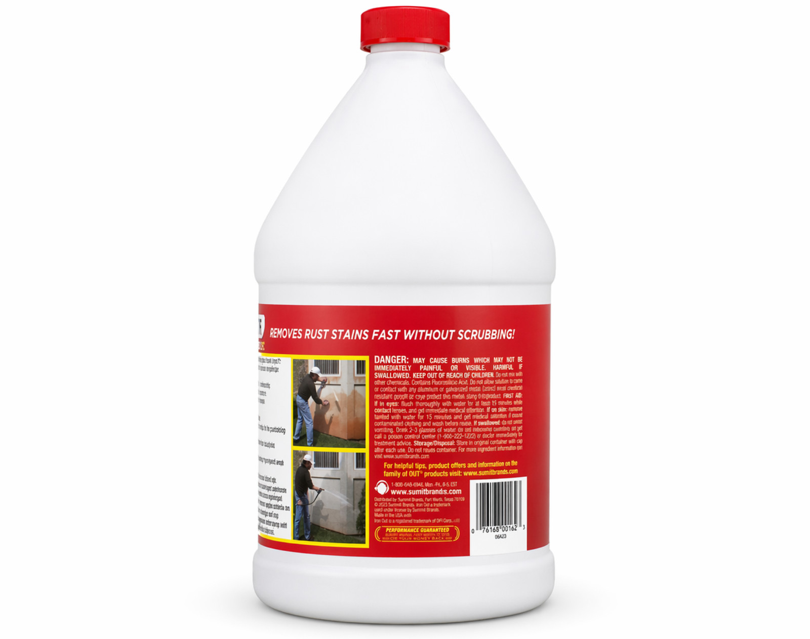Iron Out Outdoor Liquid Rust Stain Remover 128 oz Stain Cleaner 4 Pack