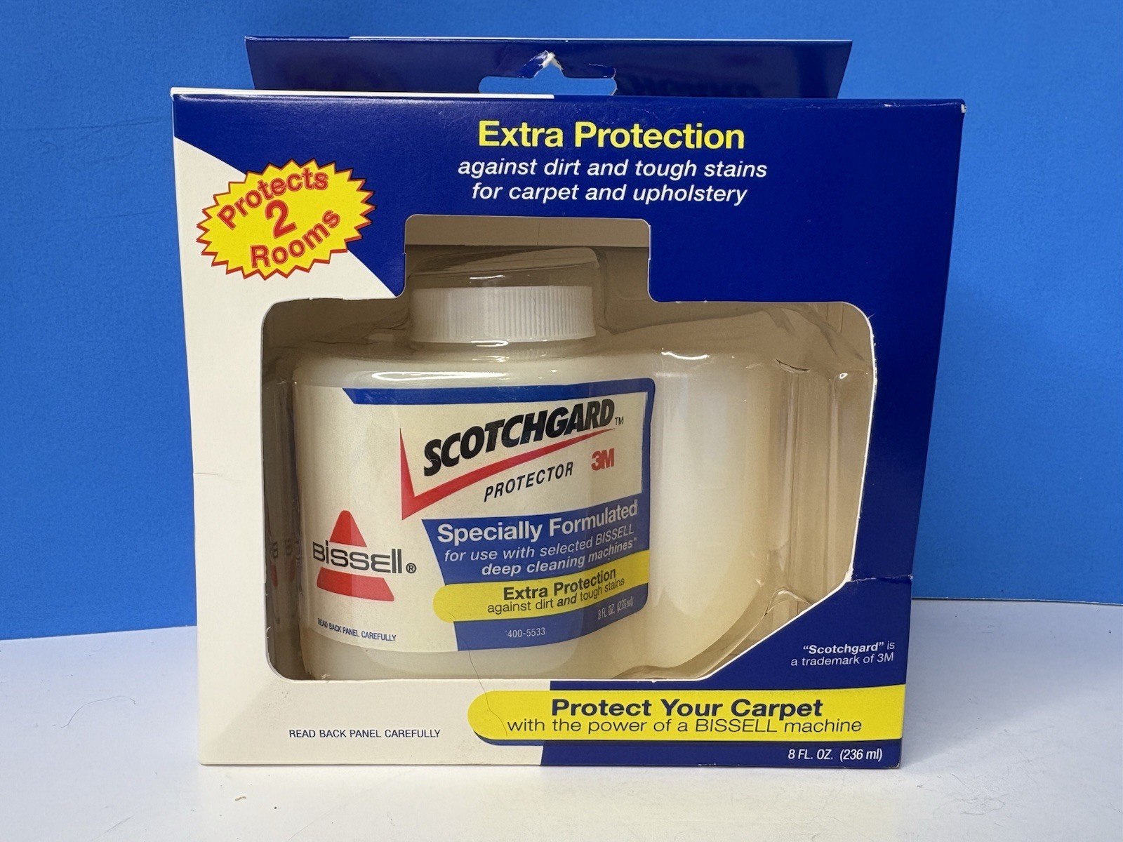 New Sealed Scotch Guard Extra Protection Formula 8 fl oz. Bissell Carpet Clean