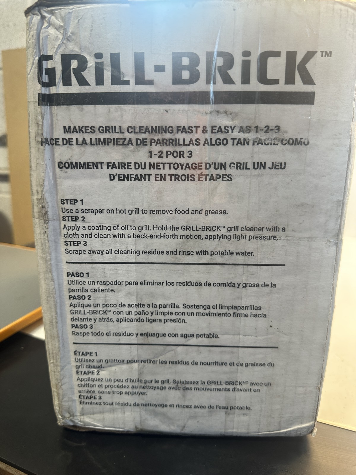 GRILL-BRICK Grill Cleaning Bricks 12-Pack NSF Certified BBQ Scrubber