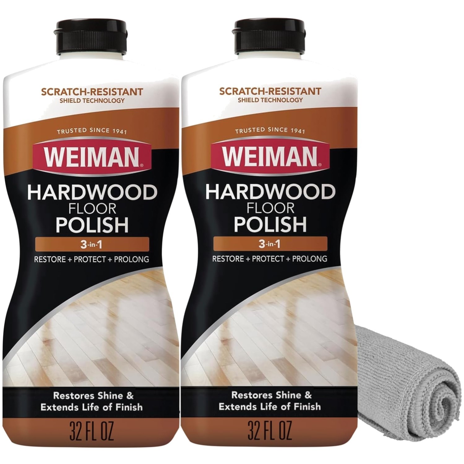 Hardwood Floor Polisher Set – Natural Shine, Protection