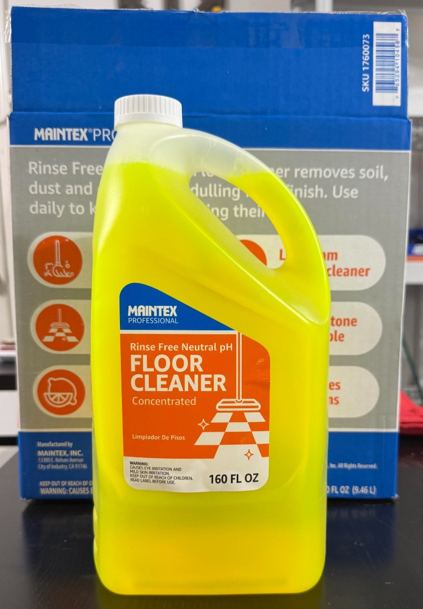 NEW Maintex Professional 160 FL OZ Multi-Surface Cleaner Fresh lemon Scent