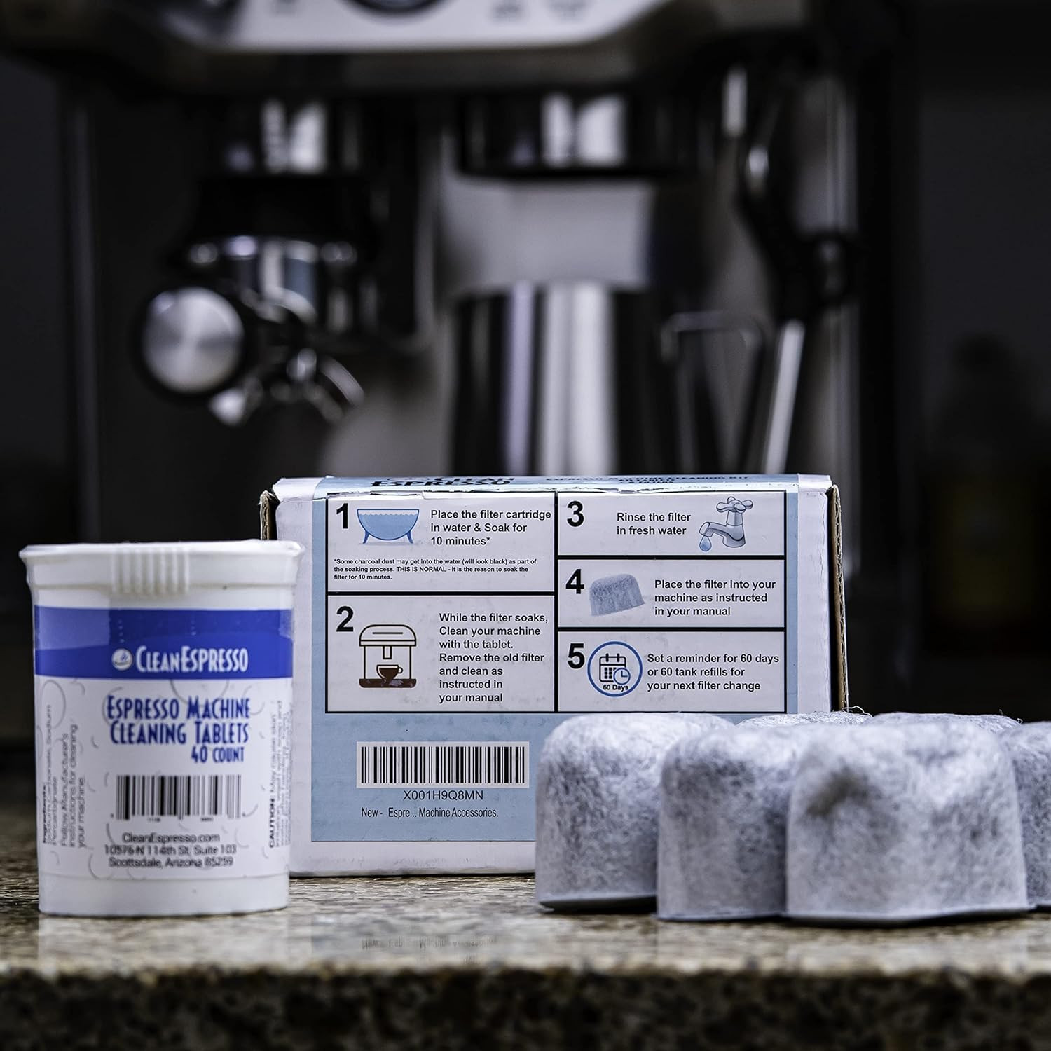 – Designed For Breville Cleaning Kit – 40 Cleaning Tablets and
