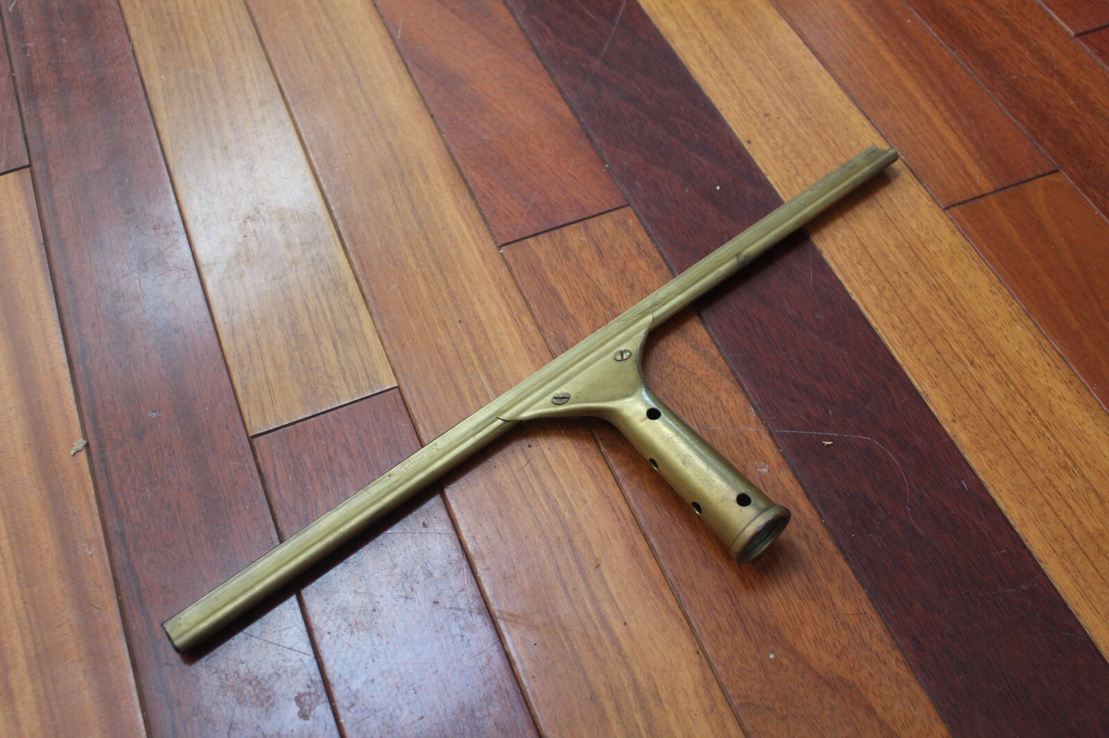 Vintage 17-1/2″ Brass ETTORE Master Squeegee, Made in Oakland, CA, USA